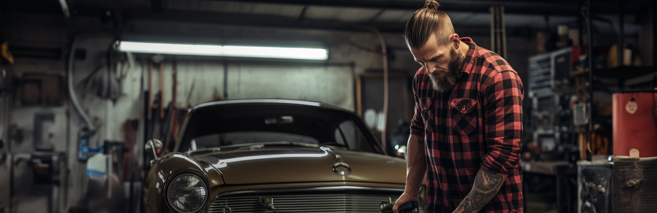 Miesten tyylikäs mustapunainen ruudullinen kauluspaita