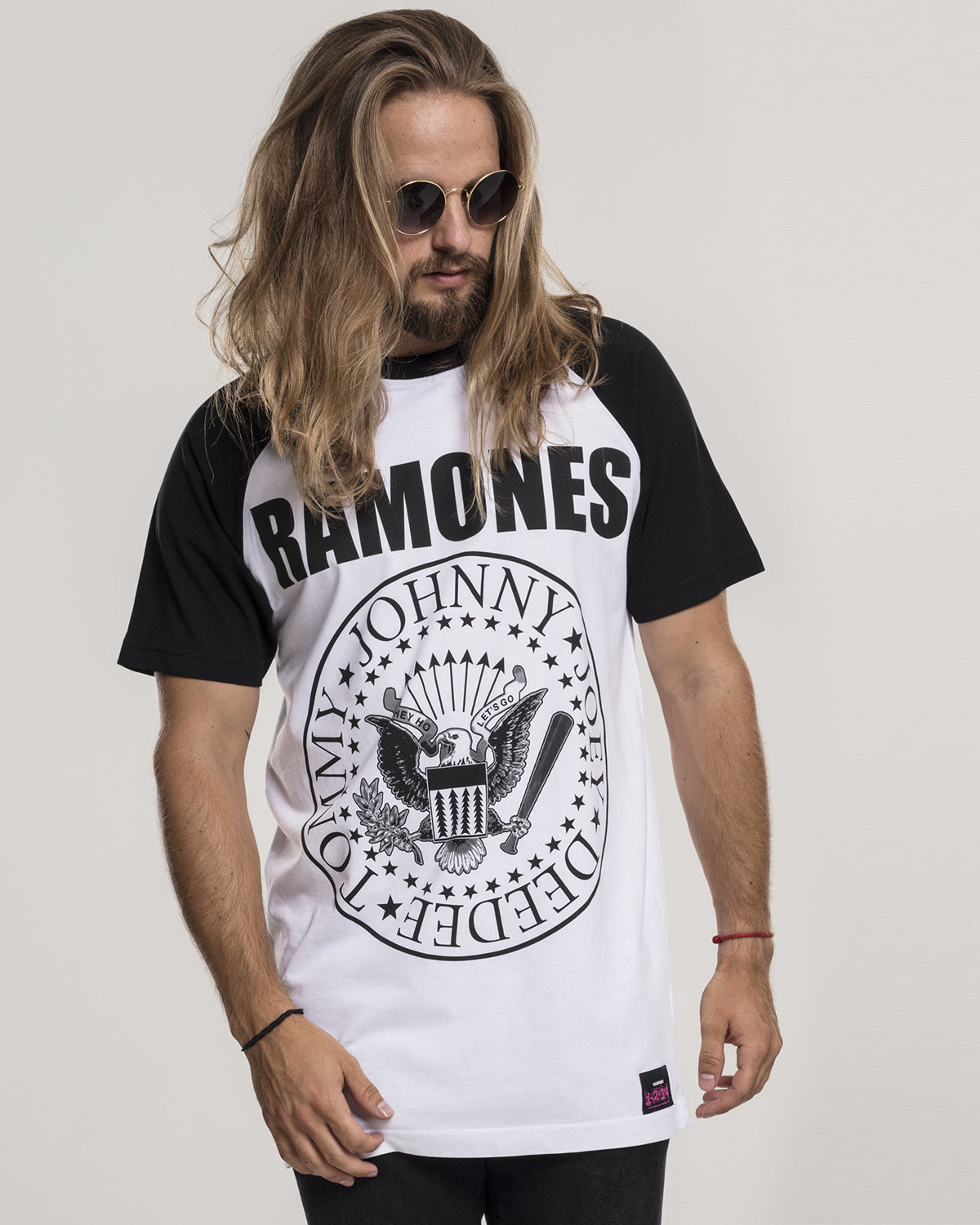 Urban Classics Ramones t-paita - Valkoinen/Musta 5XL