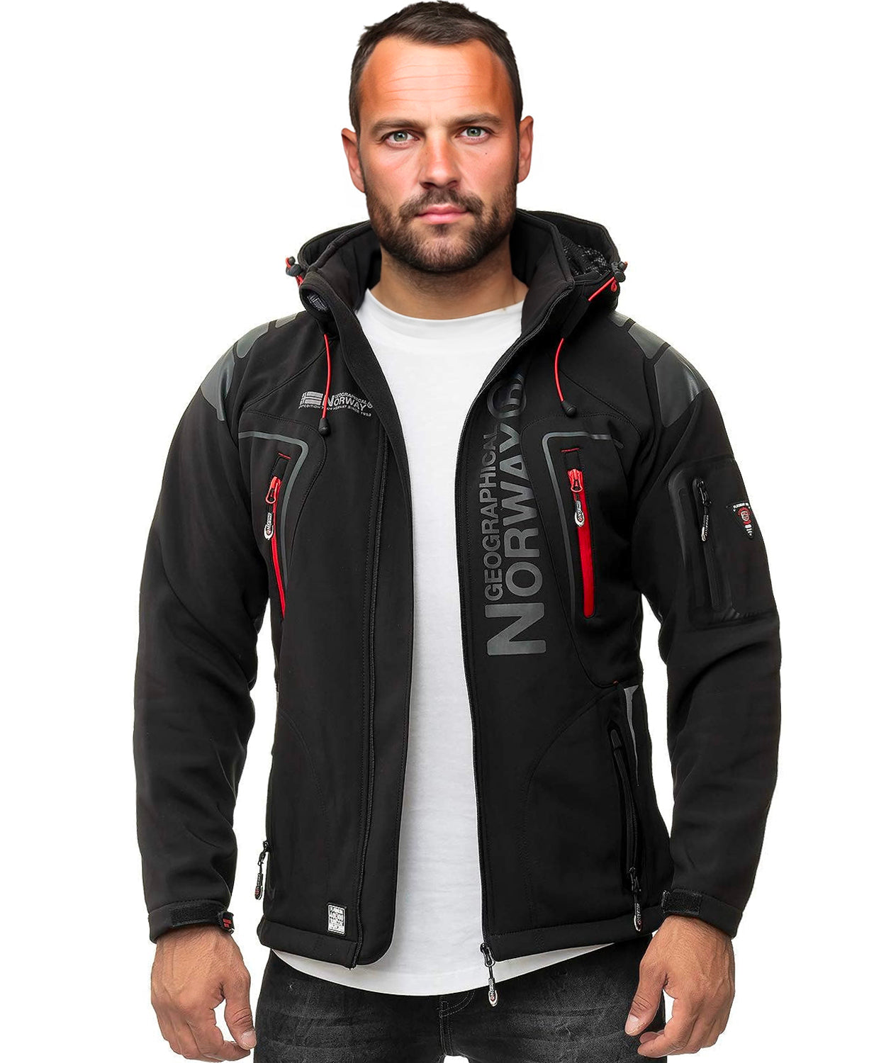 Geographical Norway Tambour-taco softshelltakki - Musta