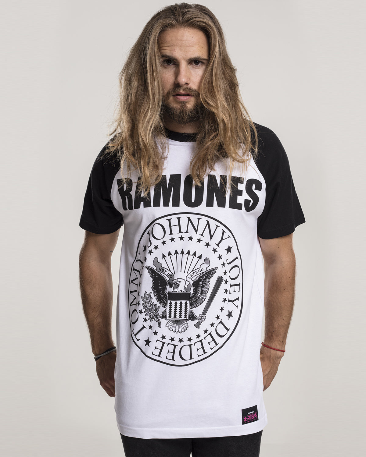 Urban Classics Ramones t-paita - Valkoinen/Musta