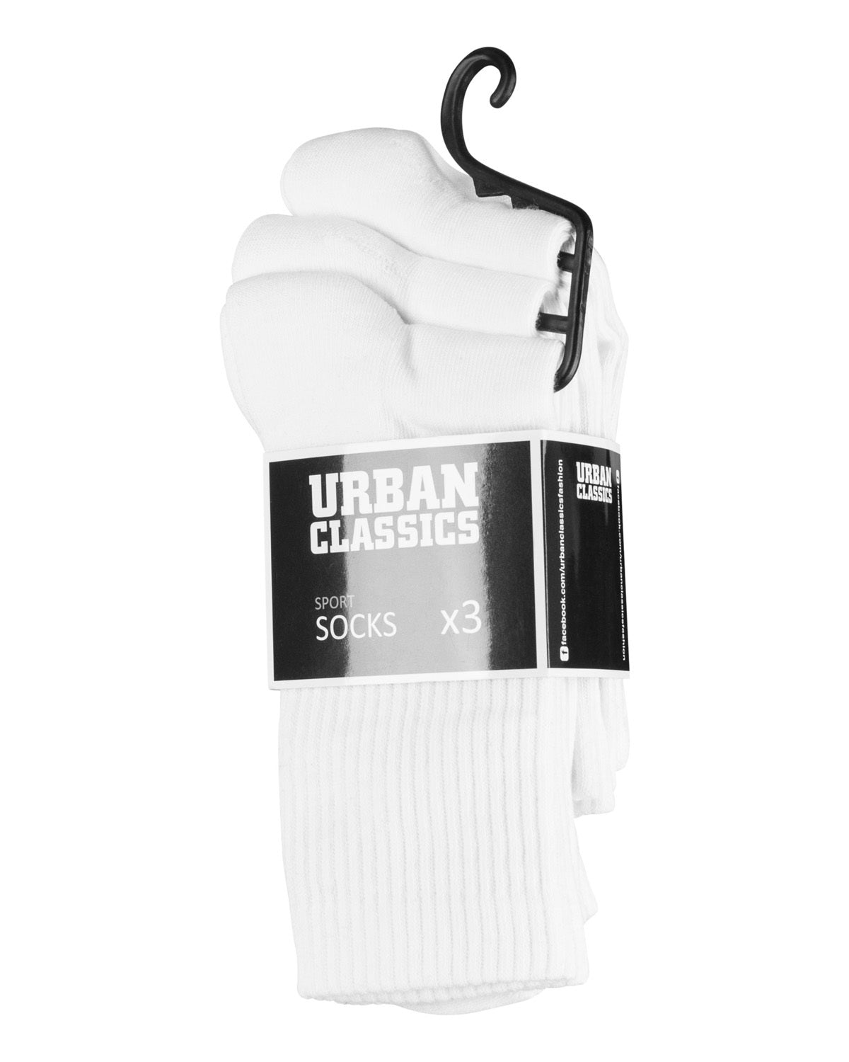 Urban Classics Sport sukat 3-pack - Valkoinen