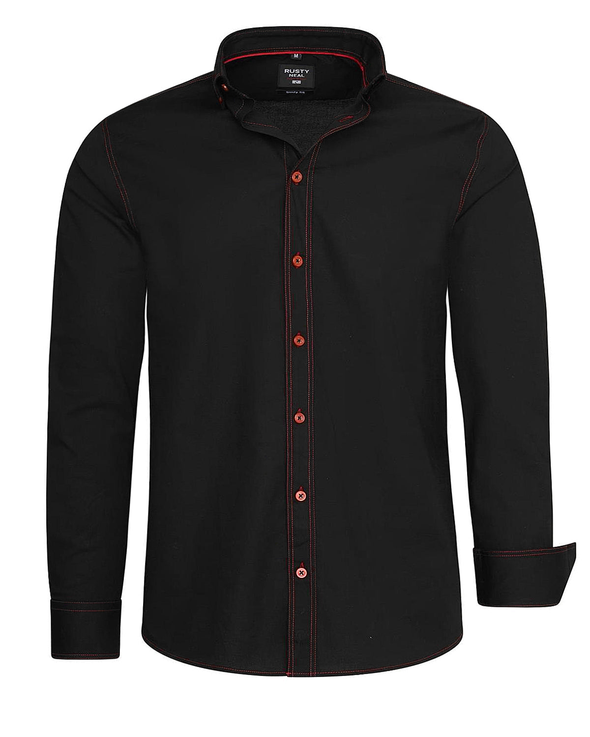 Rusty Neal Burrows kauluspaita - Musta/Punainen