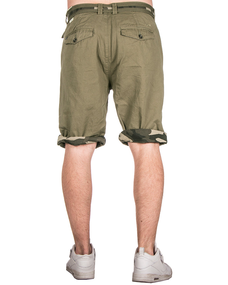 MZ72 Brand Flax shortsit - Vihreä