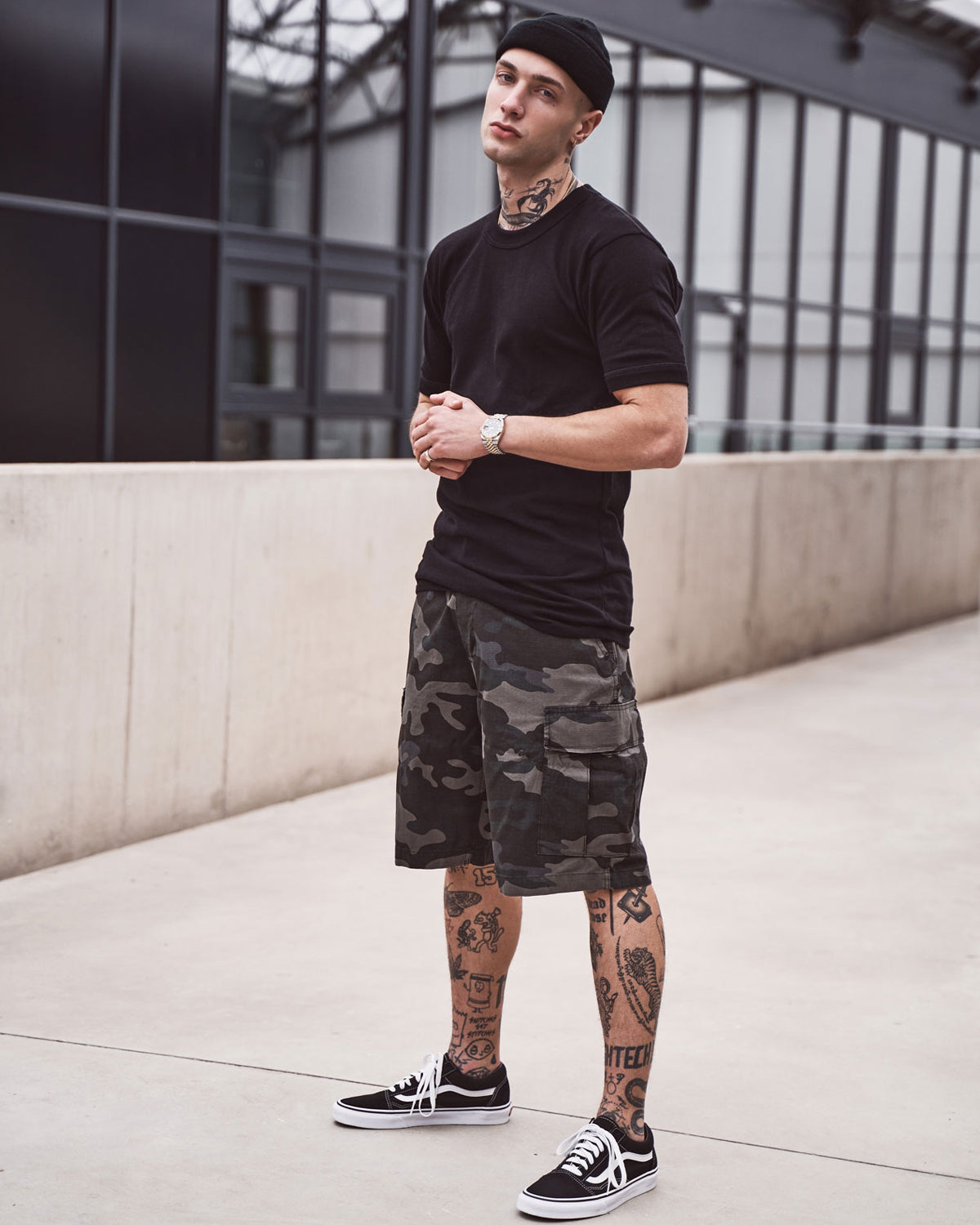 Brandit BDU Ripstop reisitaskushortsit - Tumma camo