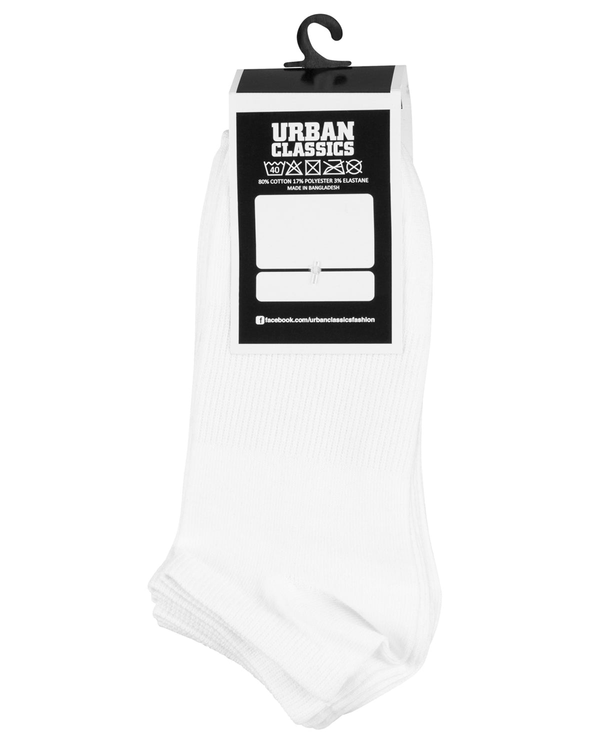 Urban Classics No show sukat 5-pack - Valkoinen