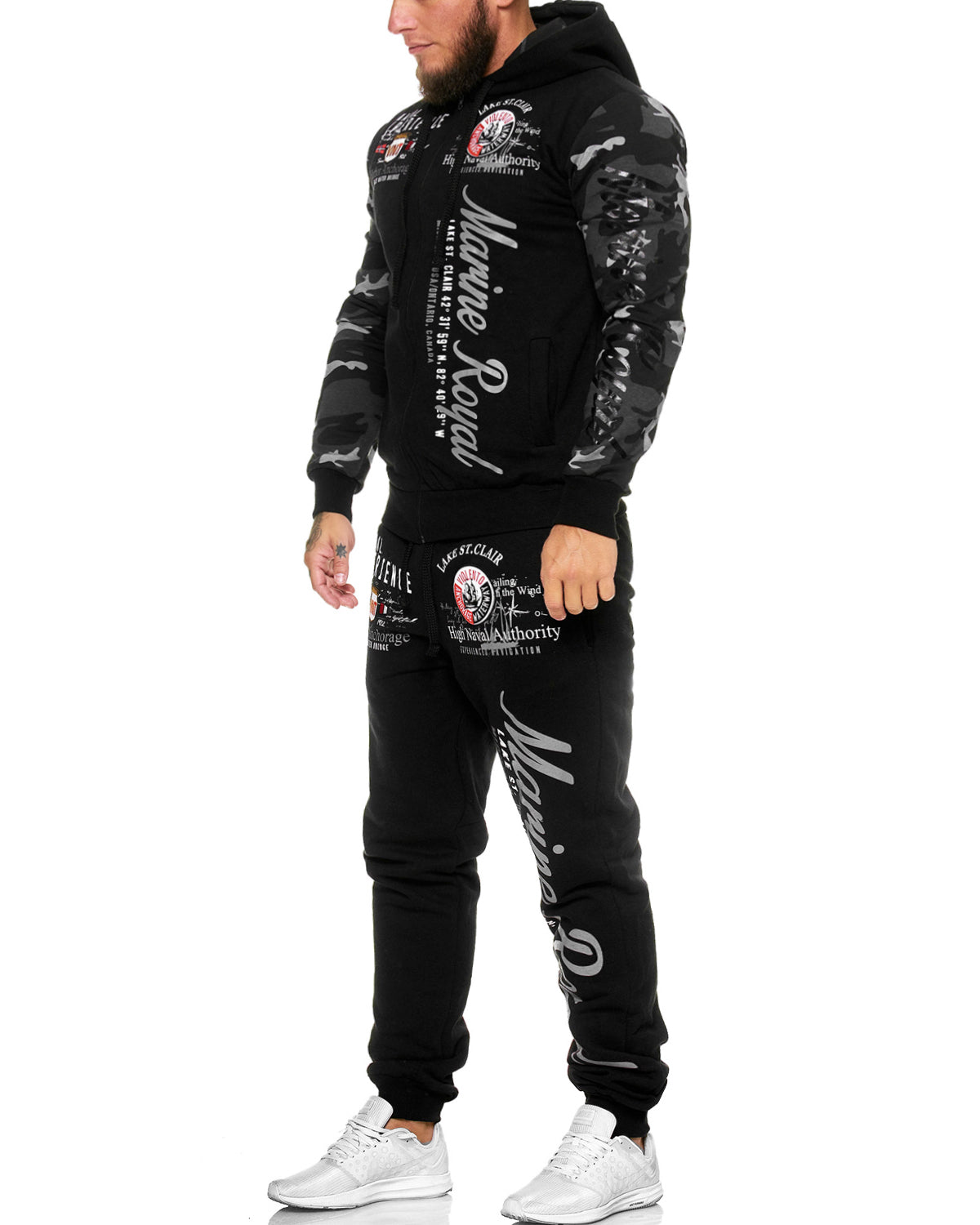 Disturb Clothing Marine royal collegeasu - Musta Camo