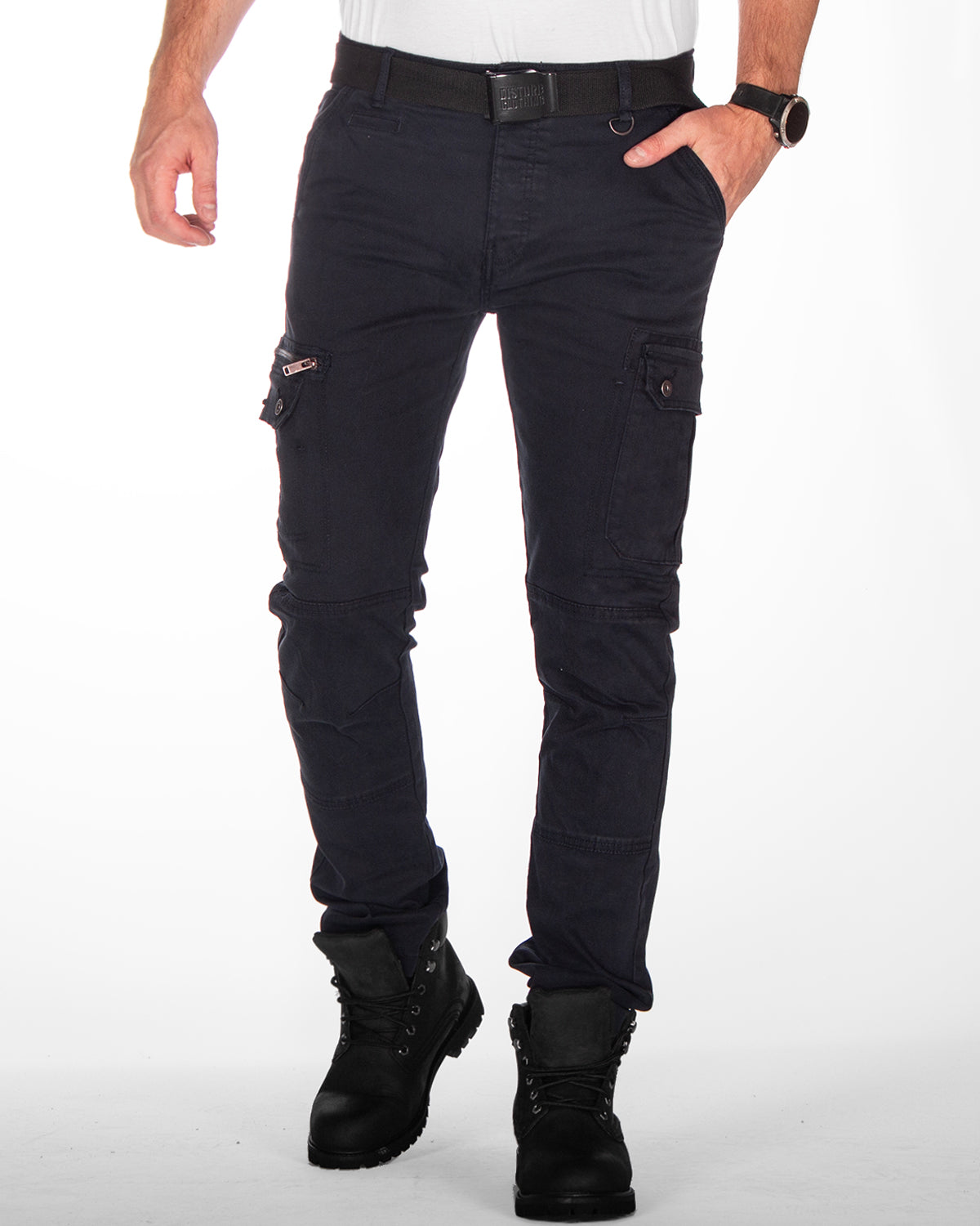 Men's navy blue cargo pants MZ72 Brand