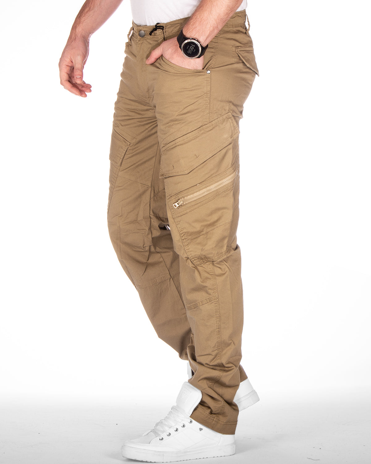 Brandit Adven reisitaskuhousut - Kameli