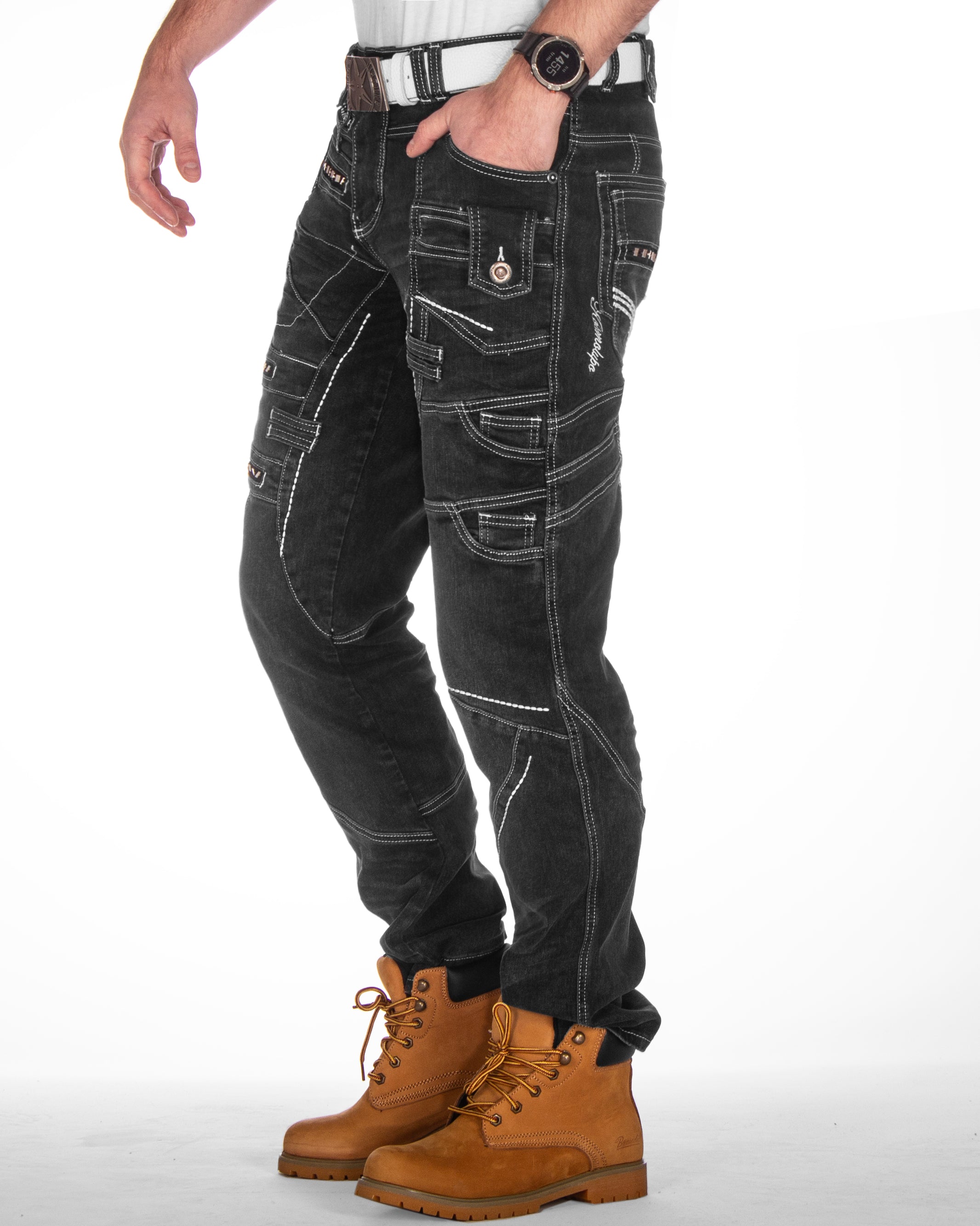 Kosmo Lupo KM001 Ellis farkut - Tummanharmaa