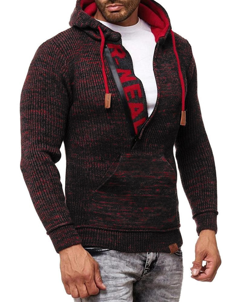 Rusty Neal Dexter neulehuppari - Tummanharmaa/Punainen 4XL