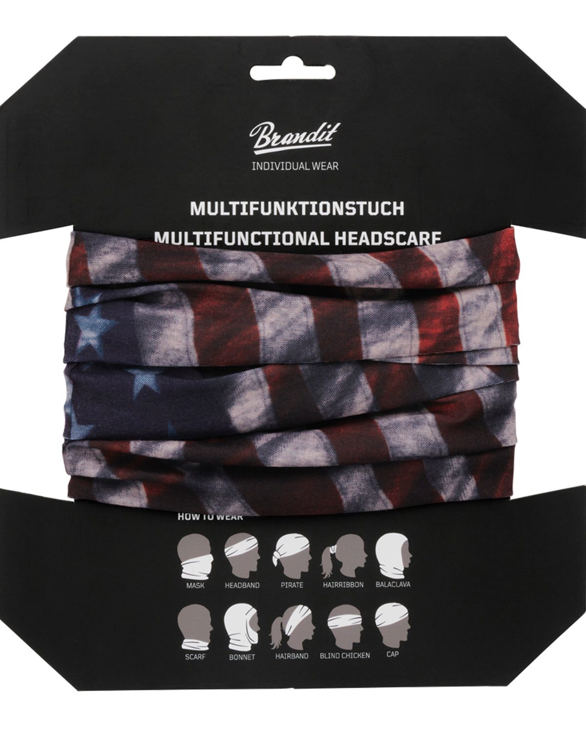 Brandit Multifunktionstuch putkihuivi - Punainen/sininen