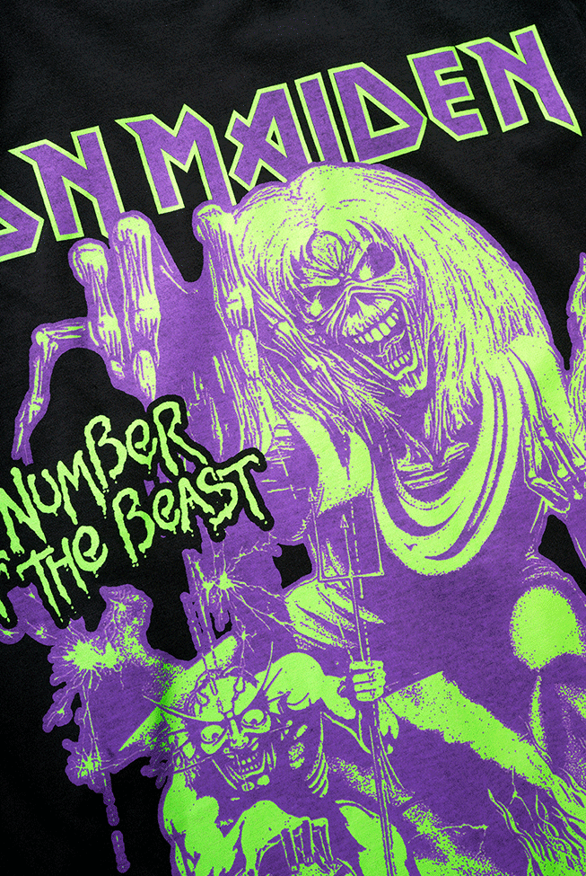 Brandit Iron Maiden Number Of The Beast t-paita - Musta