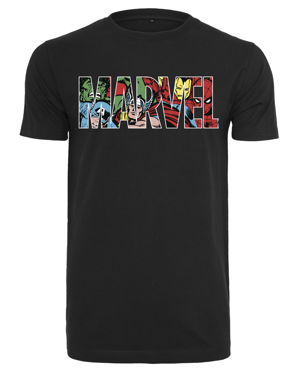 Urban Classics Marvel logo t-paita - Musta
