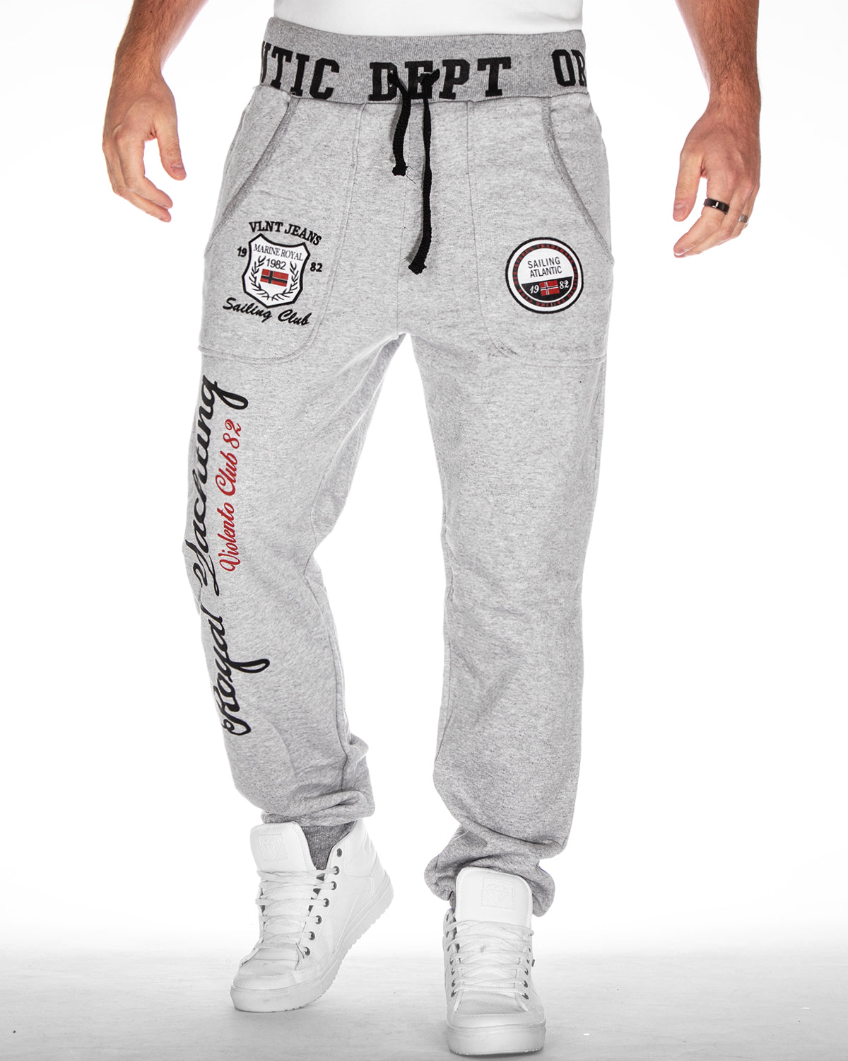 Disturb Clothing Atlantic club collegehousut - Harmaa