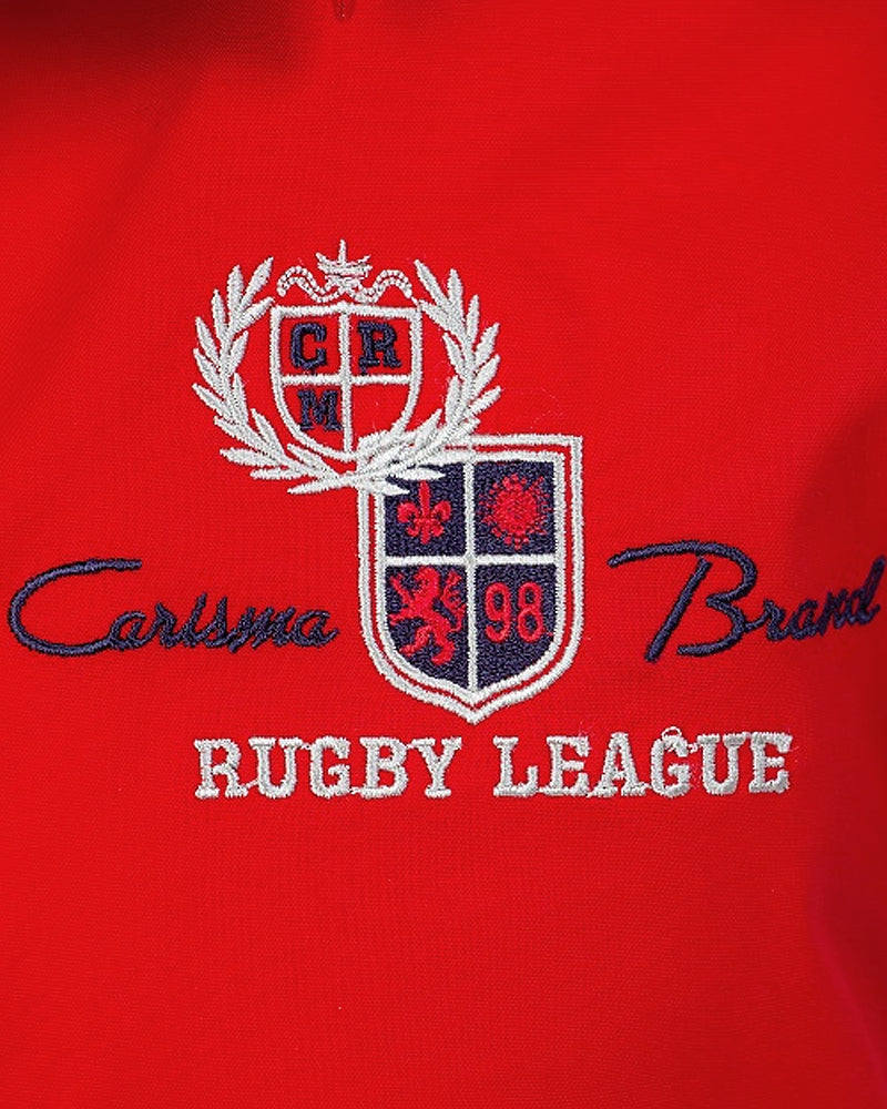 Carisma Rugby kauluspaita - Punainen