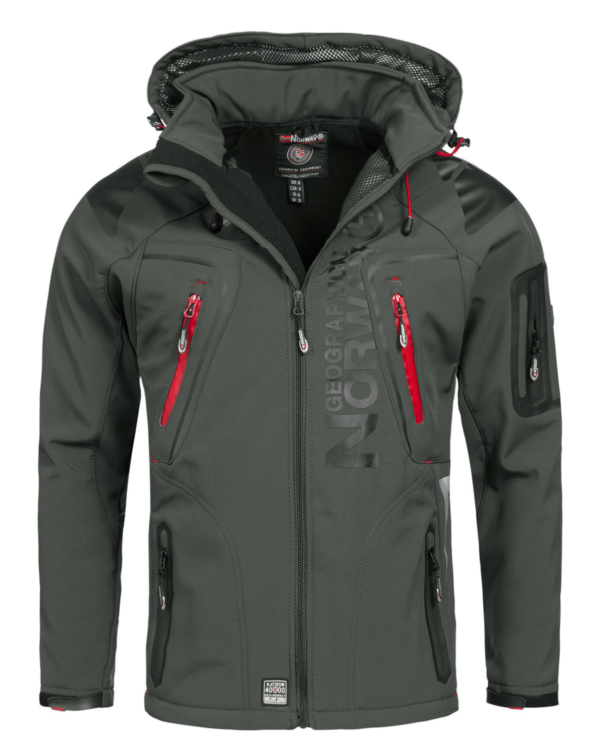 Geographical Norway Tambour-Taco softshelltakki - Tummanharmaa