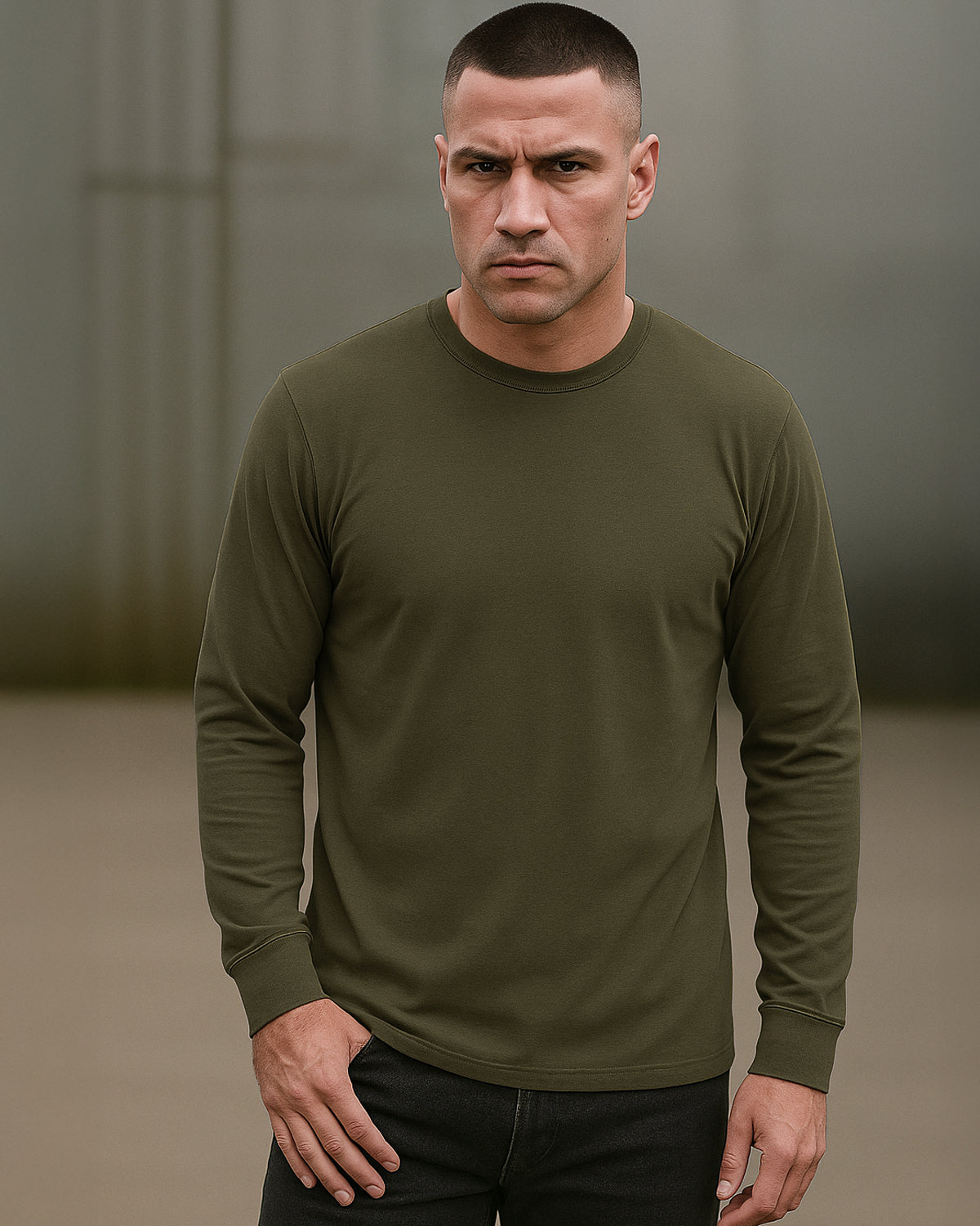 Disturb Nordic pitkähihainen- Vuhreä #Väri_Vihreä