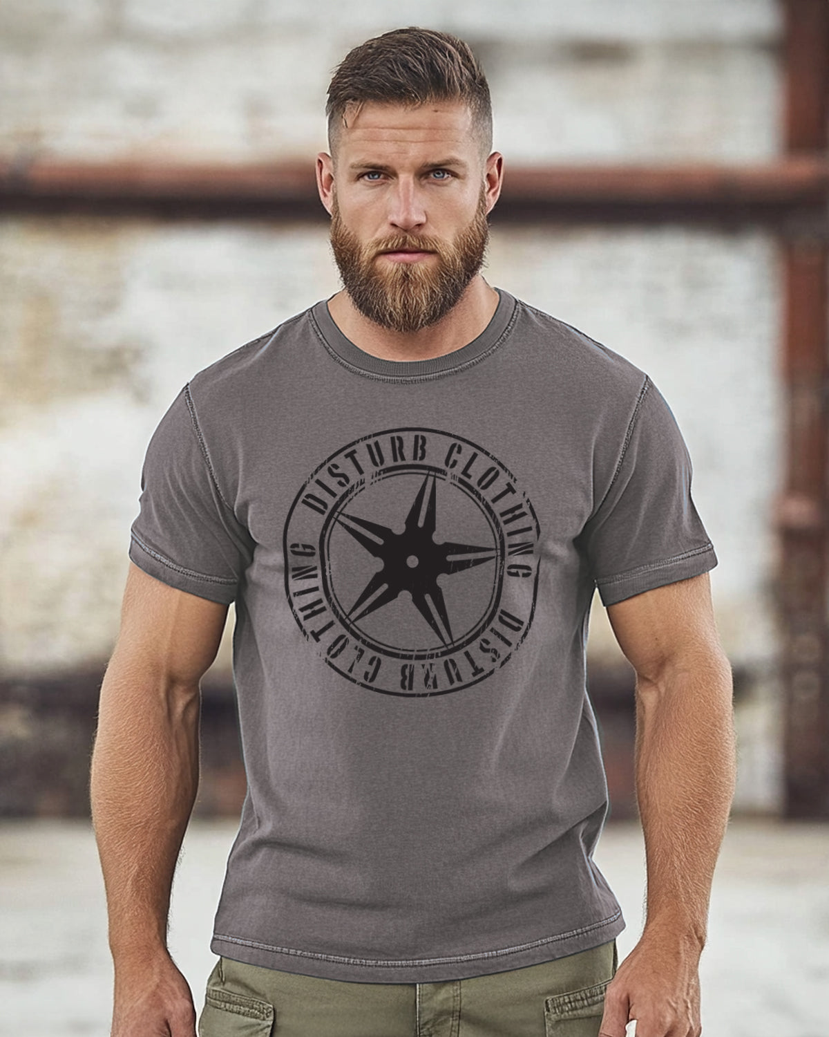 Disturb Clothing Disturb Fade T-paita #Väri_Grey