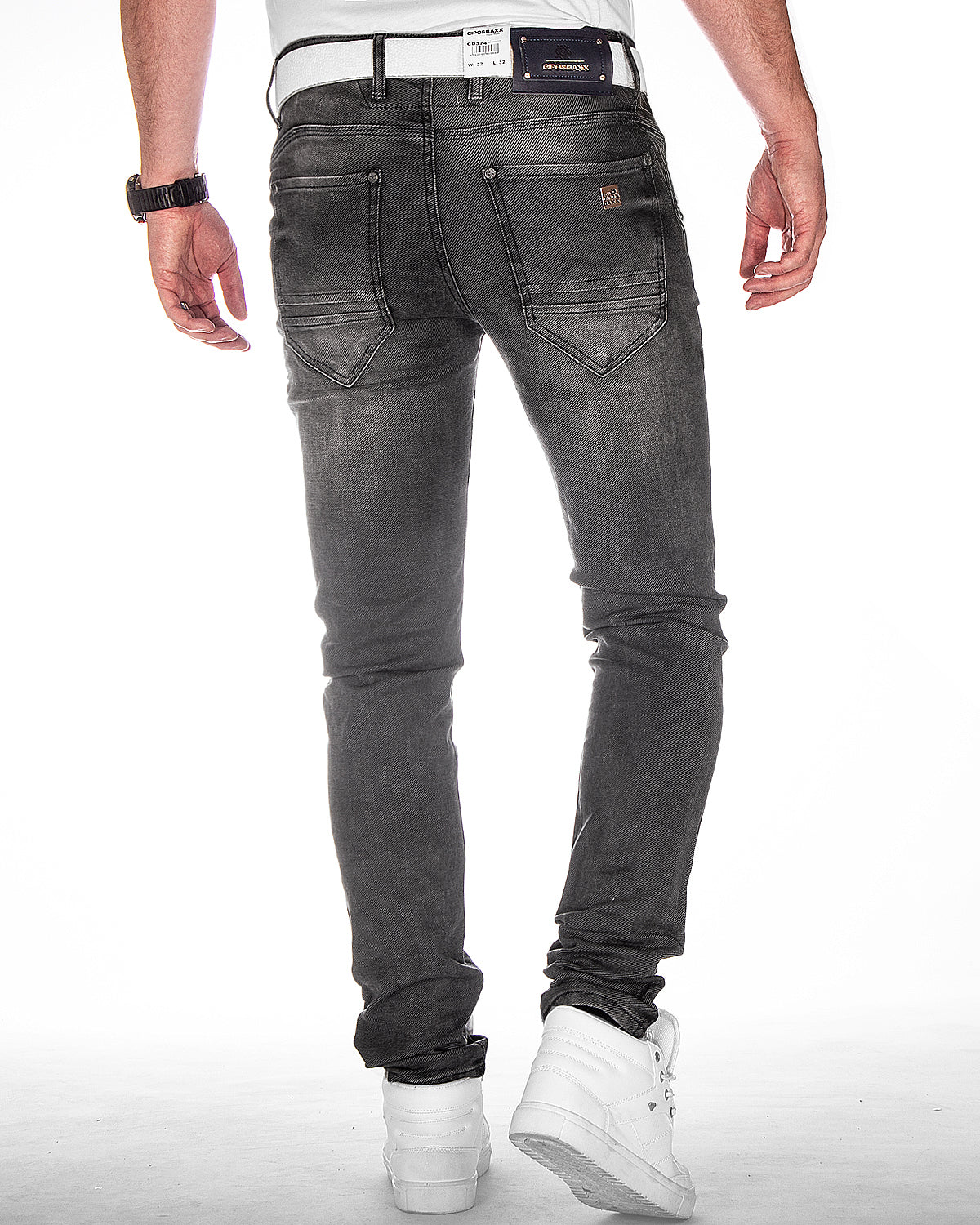 Cipo & Baxx CD374 Walker farkut - Tummanharmaa