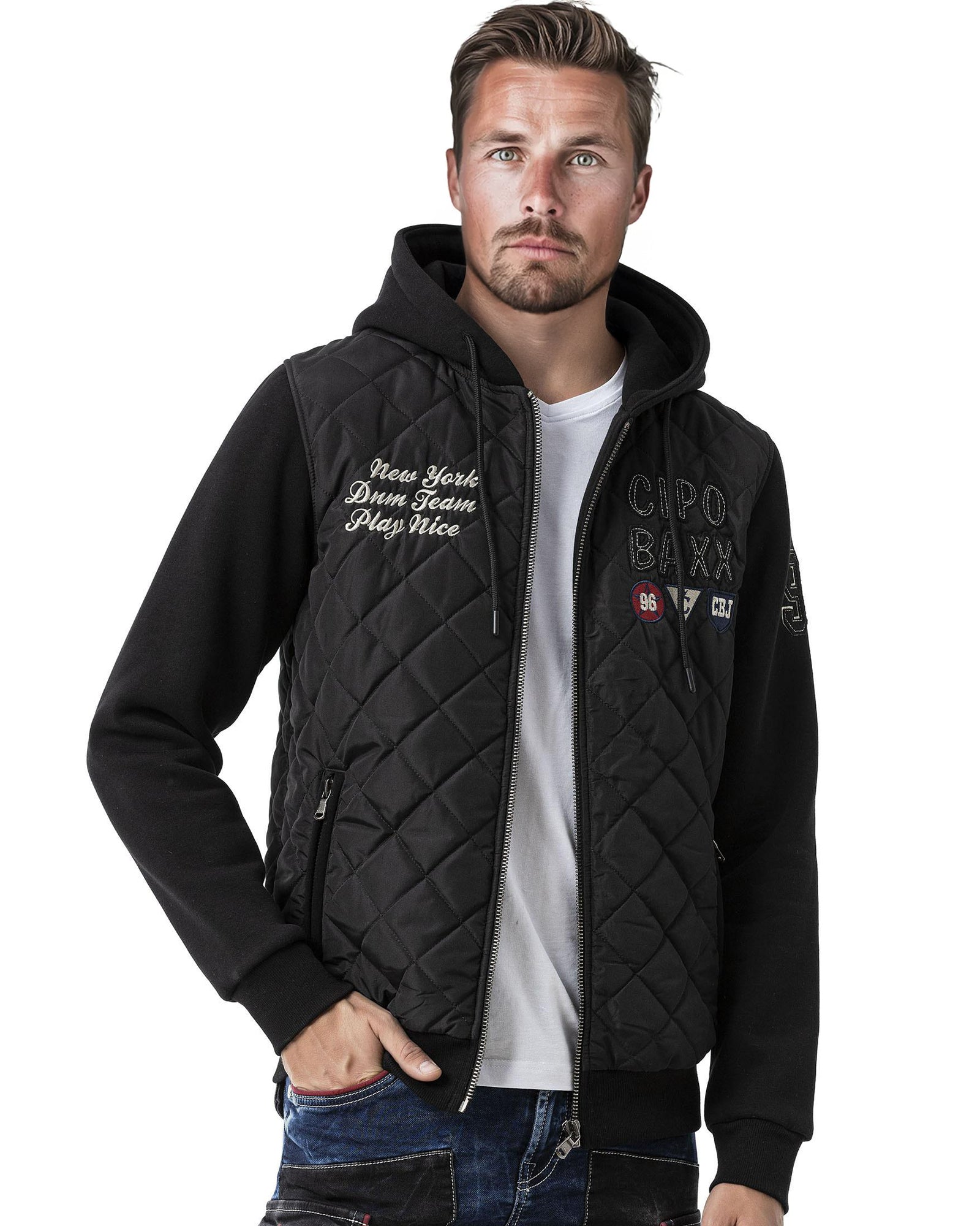 Cipo & Baxx CJ303 Wayne välikausitakki - Musta 2XL