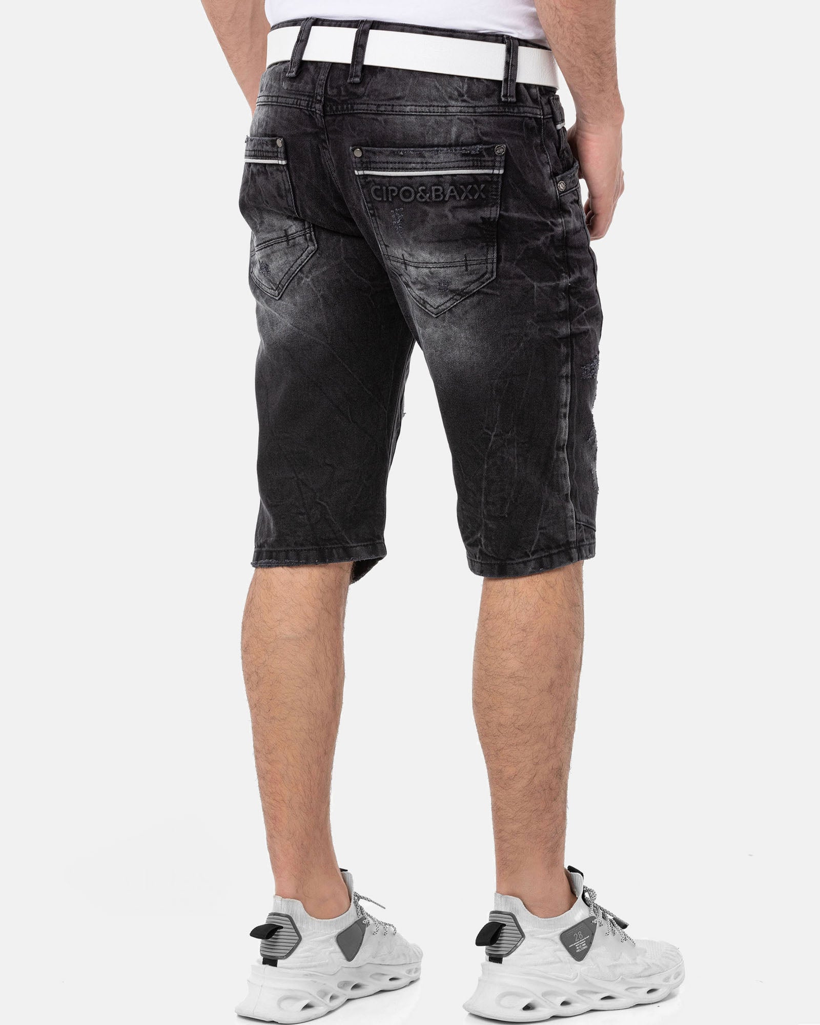 Cipo & Baxx CK288 Bruce farkkushortsit - Mustat