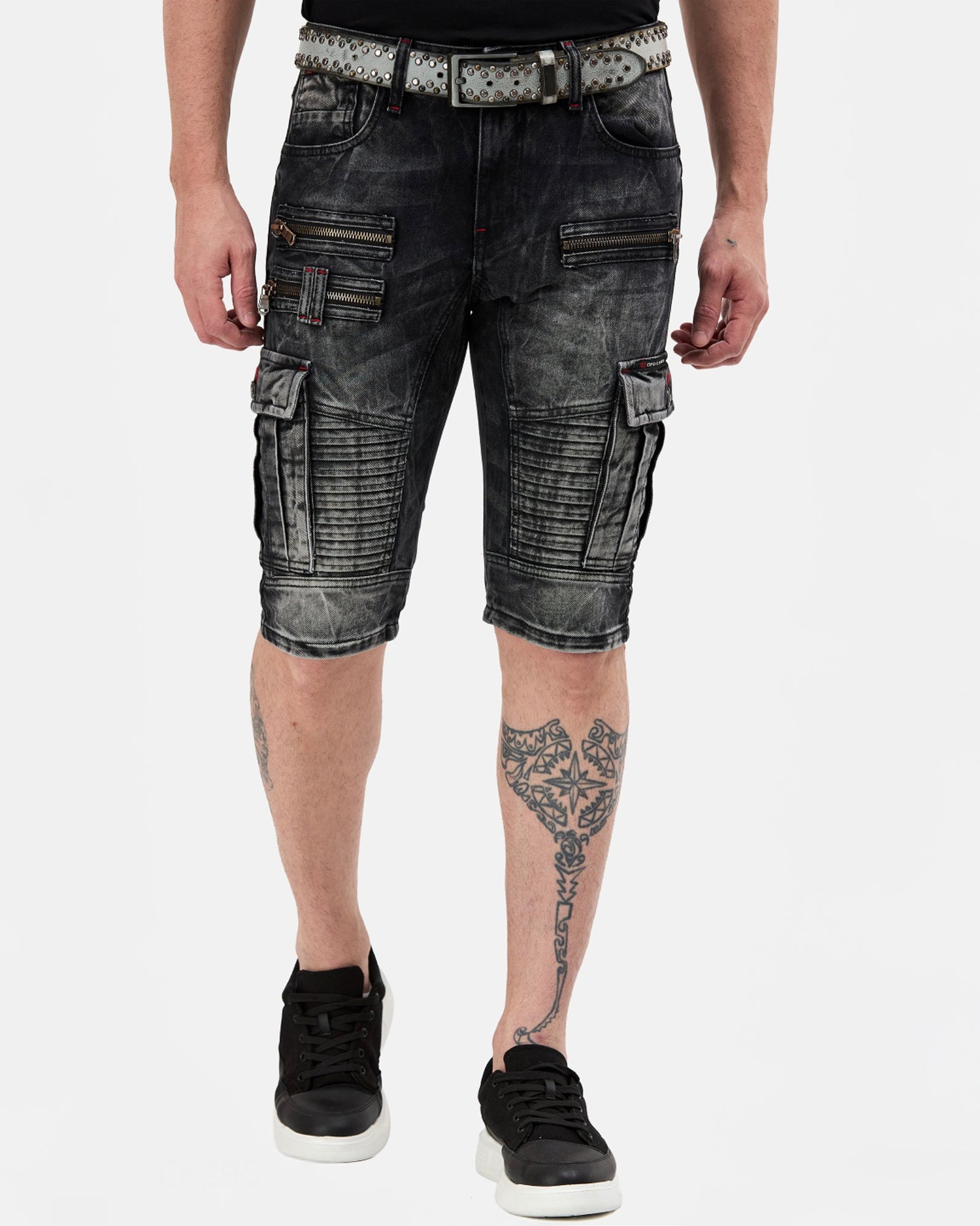 CK295 Jensen farkkushortsit - Tummanharmaa