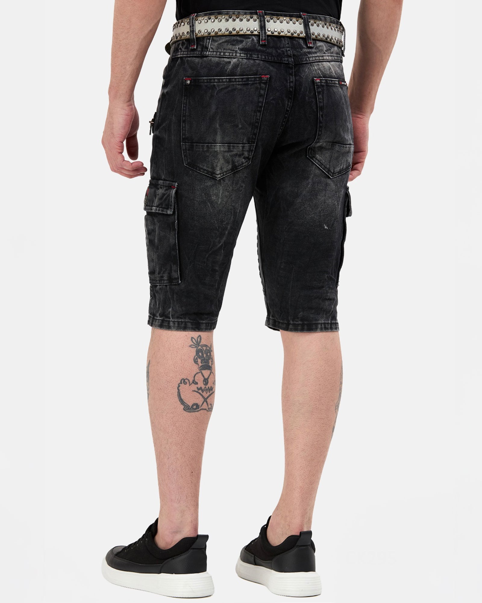 CK295 Jensen farkkushortsit - Tummanharmaa