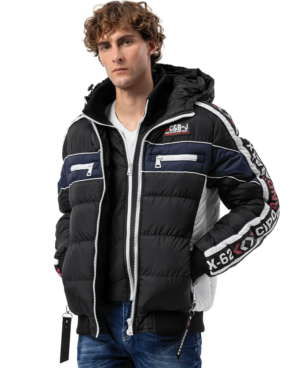 Cipo & Baxx CM226 Fred talvitakki - Musta