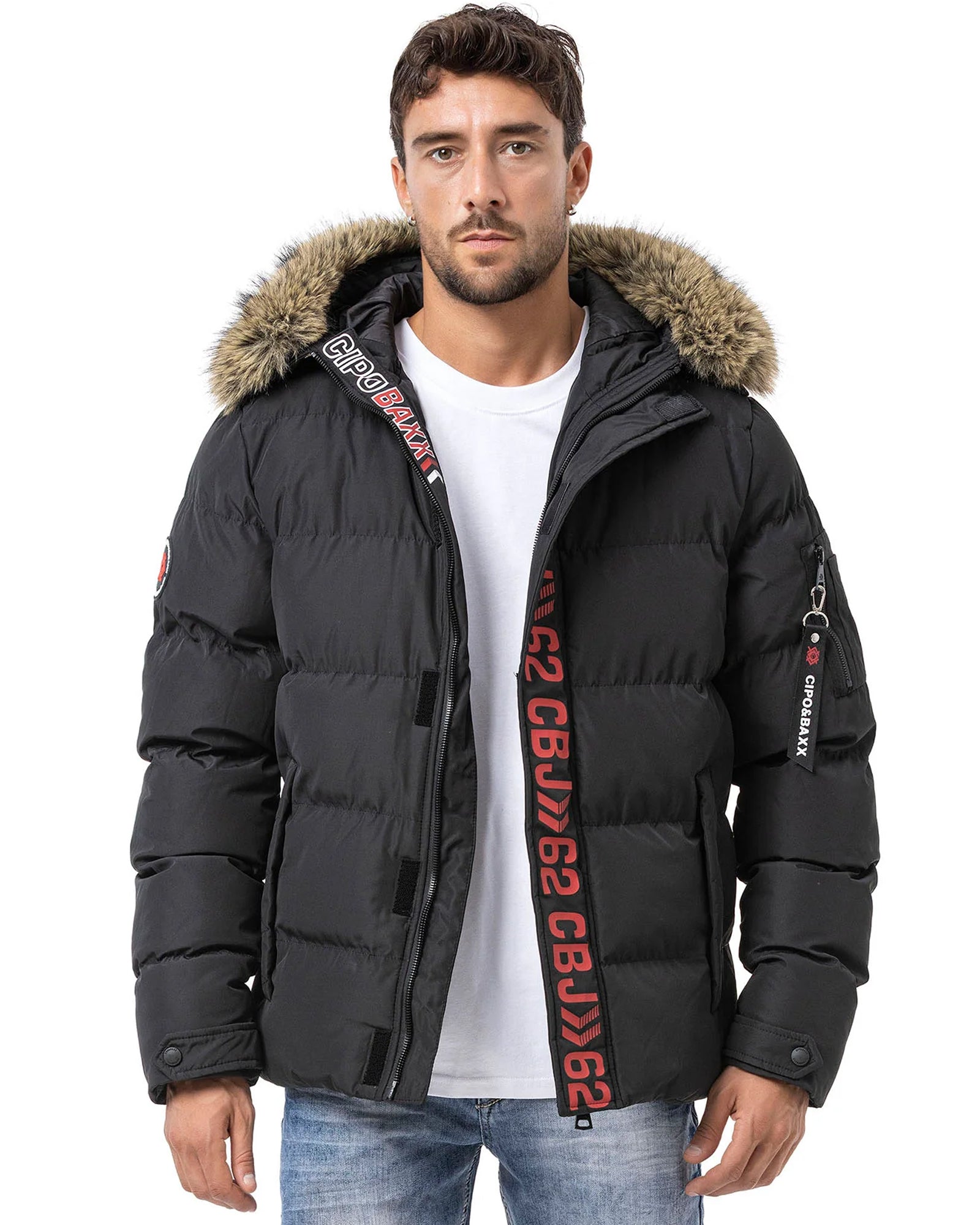 Cipo & Baxx CM227 Jaxon talvitakki - Musta