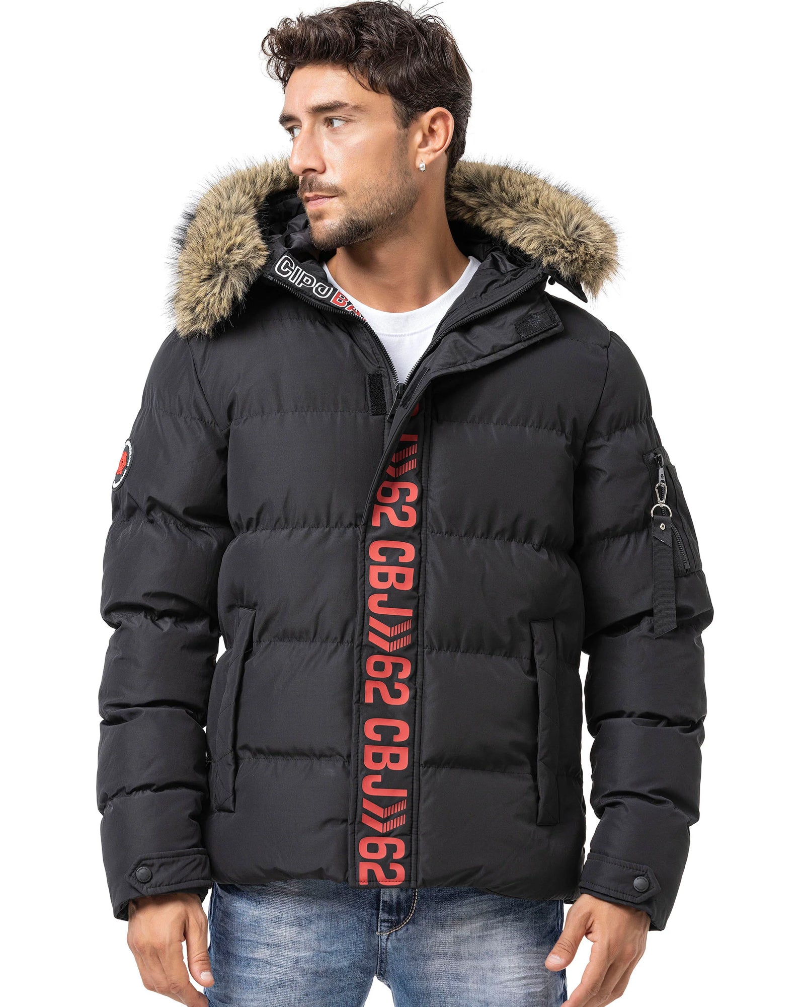 Cipo & Baxx CM227 Jaxon talvitakki - Musta