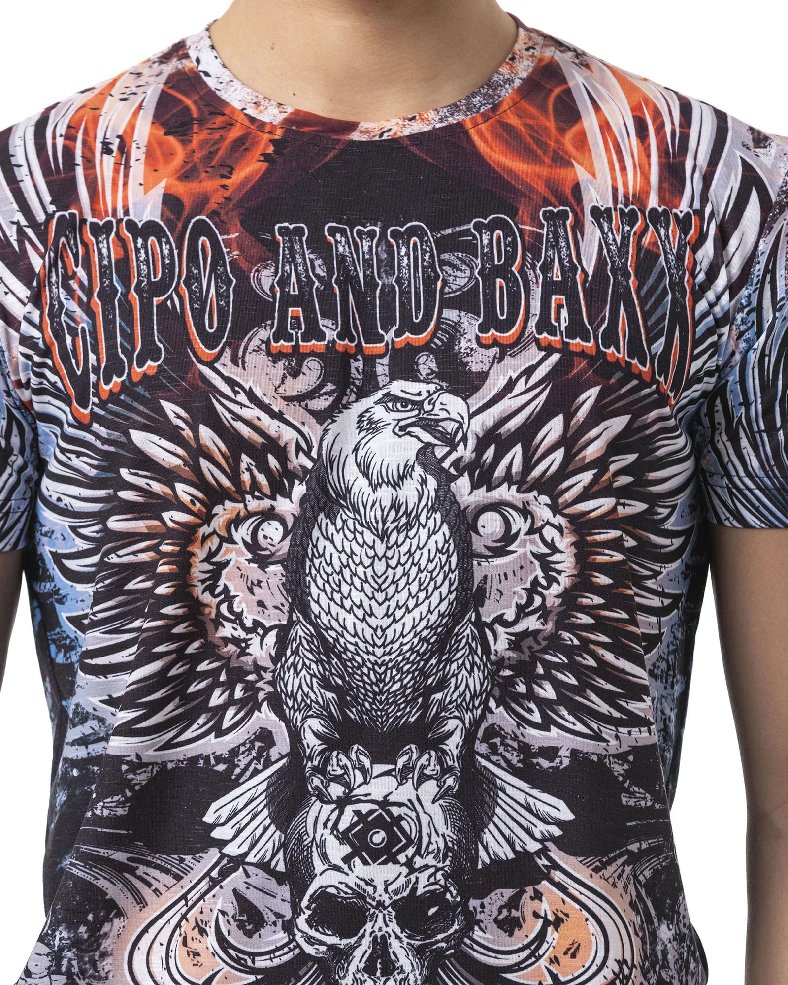 Cipo & Baxx CT818 Eagle Skull t-paita - Sininen