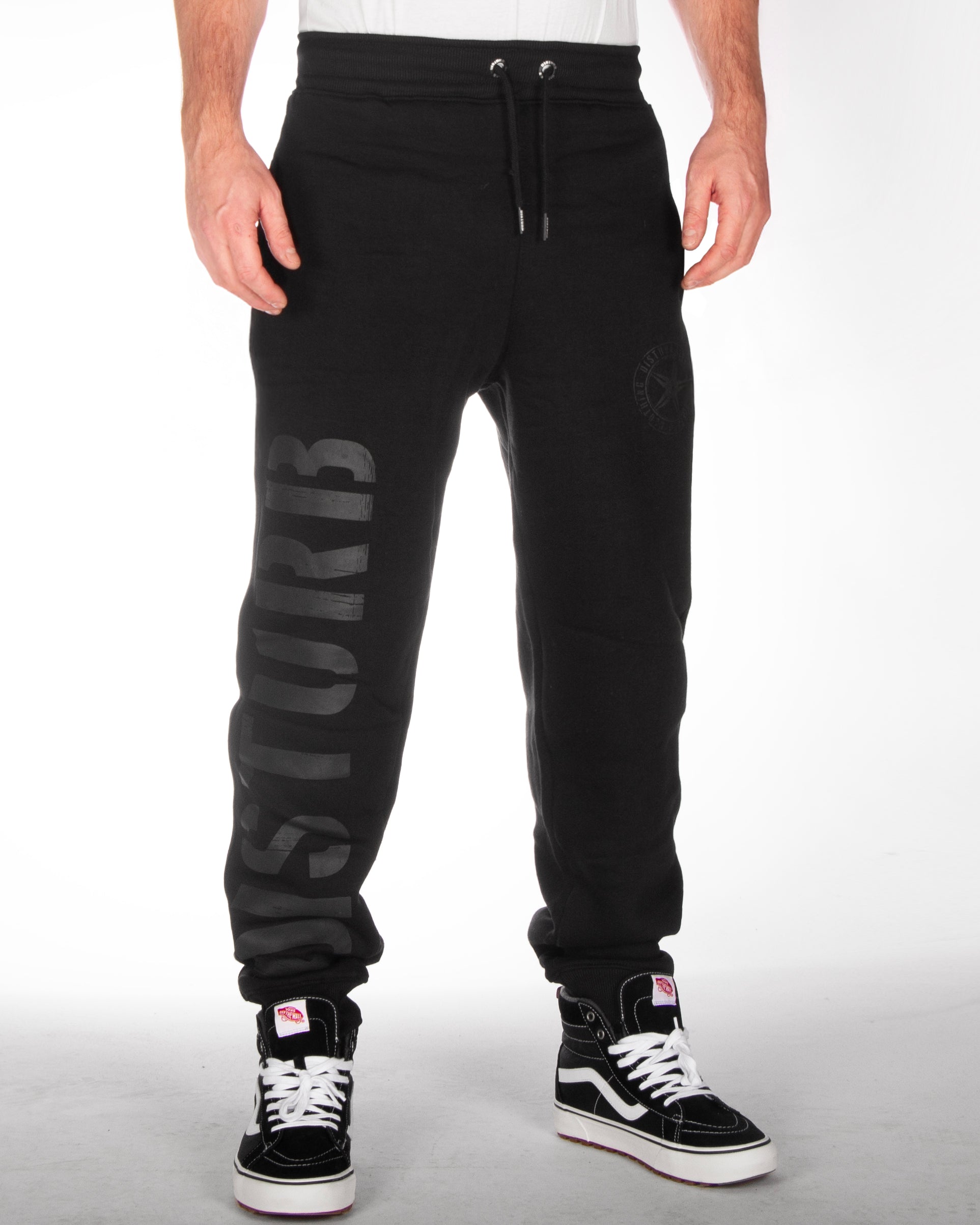 Disturb Clothing Disturb collegehousut - Musta/Musta