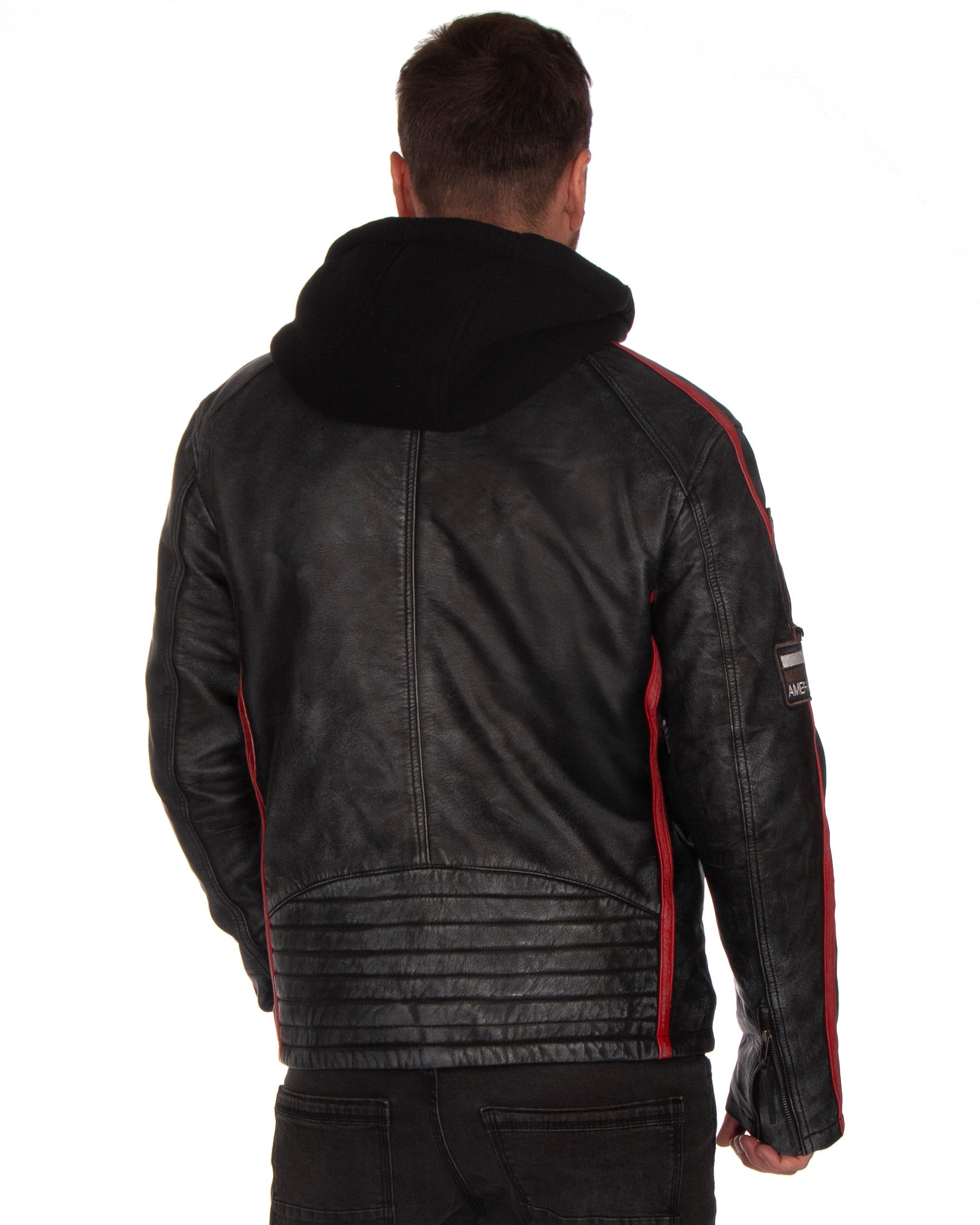 Disturb Clothing Highway nahkatakki - Musta