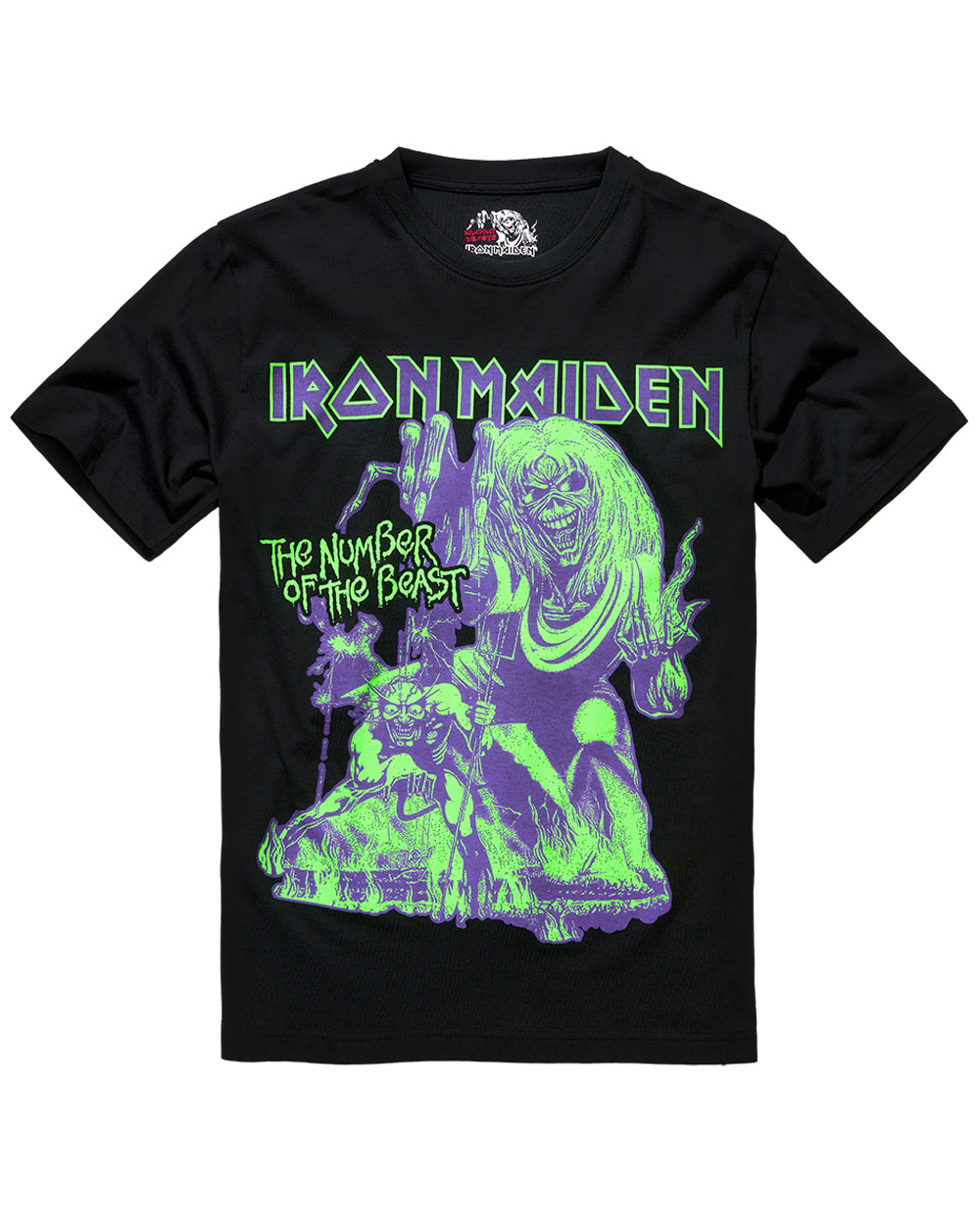 Brandit Iron Maiden Number Of The Beast t-paita - Musta