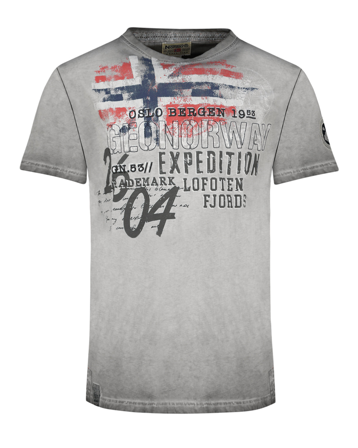 Geographical Norway Jelegant t-paita - Harmaa