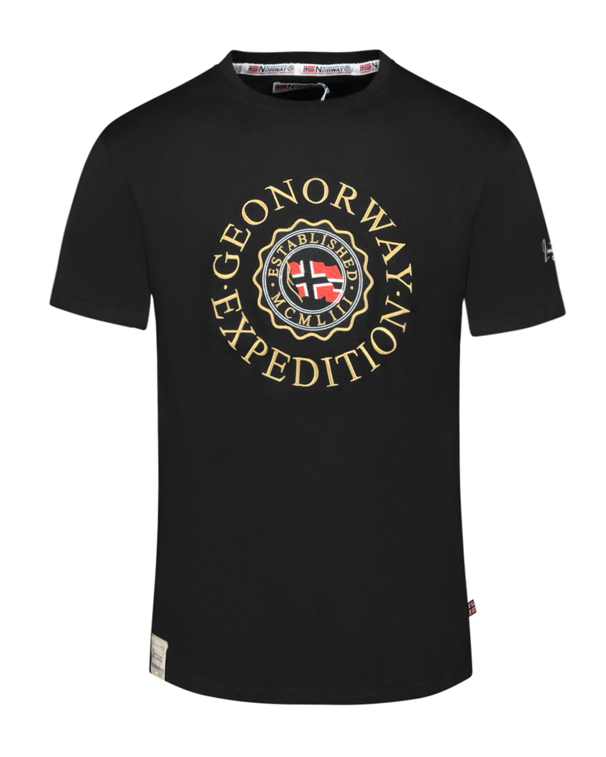 Geographical Norway Joe t-paita - Musta