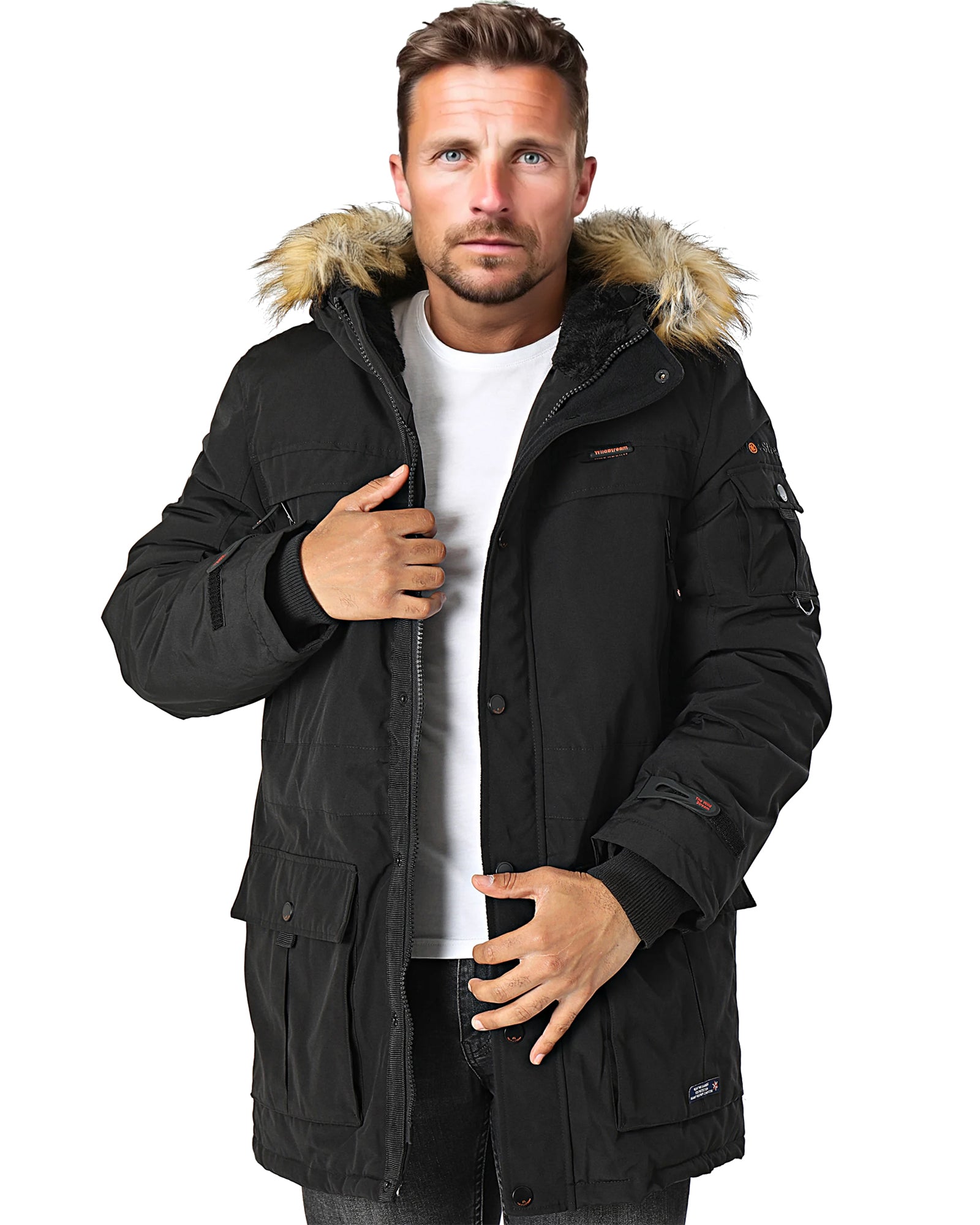 MZ72 Brand Leeland talvitakki - Musta 3XL