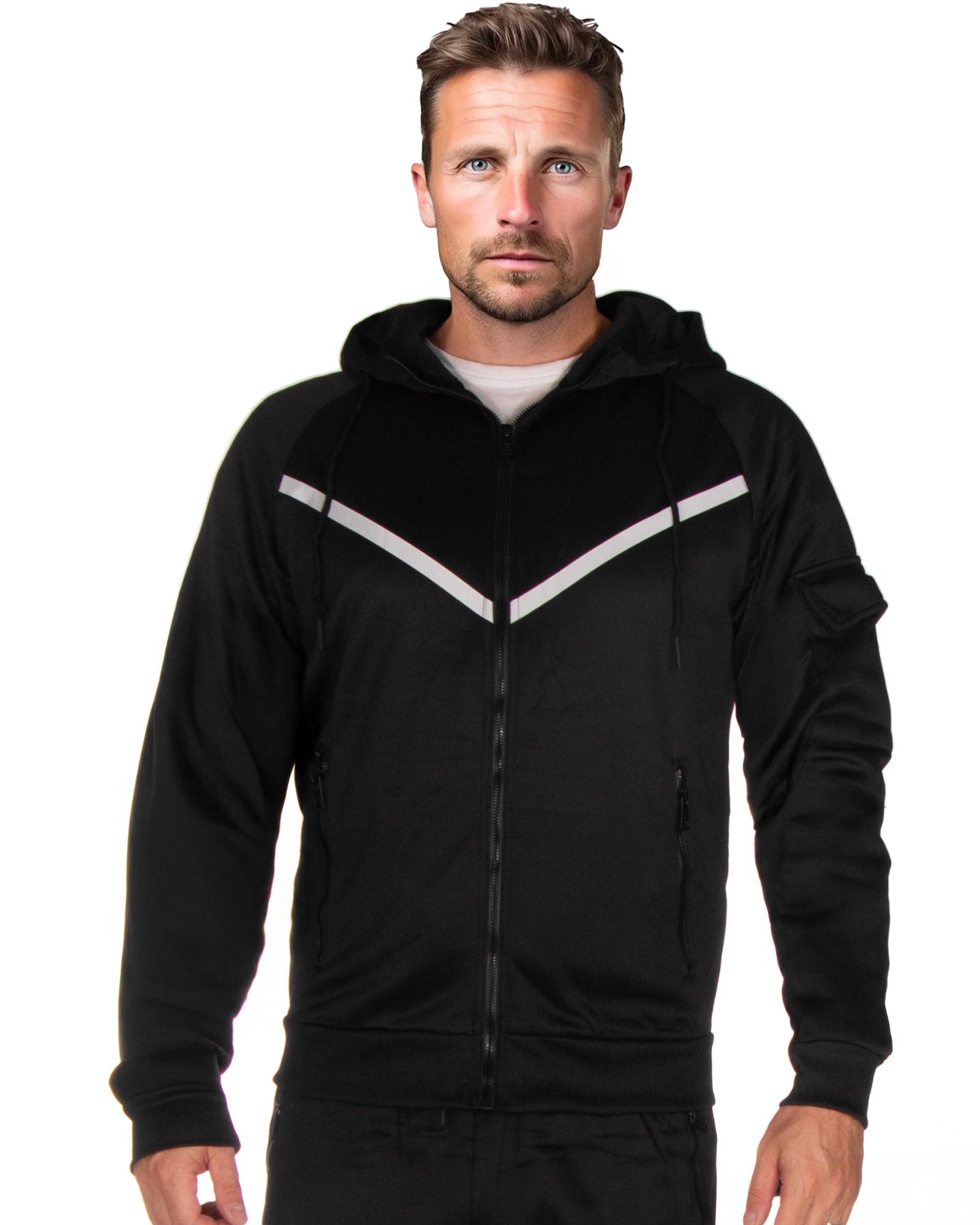 OneREDOX Mick vetoketjuhuppari - Musta 3XL