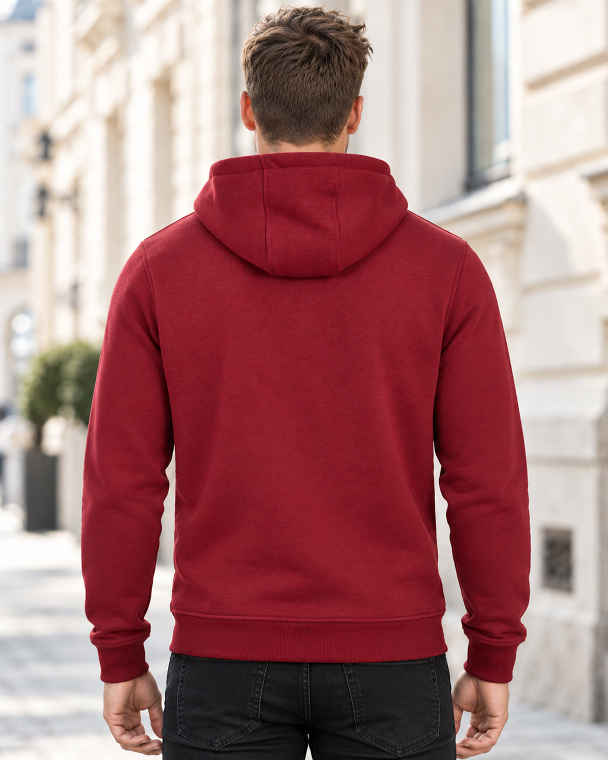 Disturb Clothing Raw Nordic Huppari #Väri_Burgundy