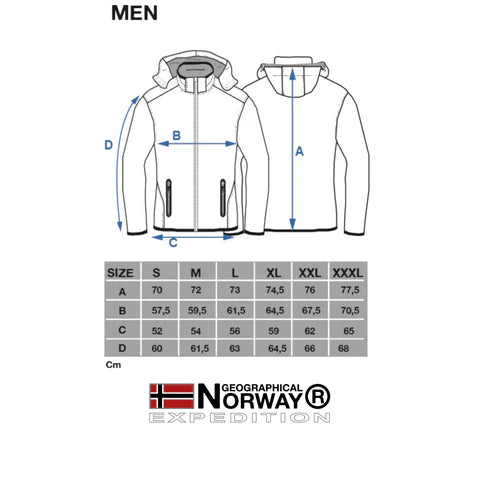 Geographical Norway Royaute softshell-takki - Musta/Oranssi