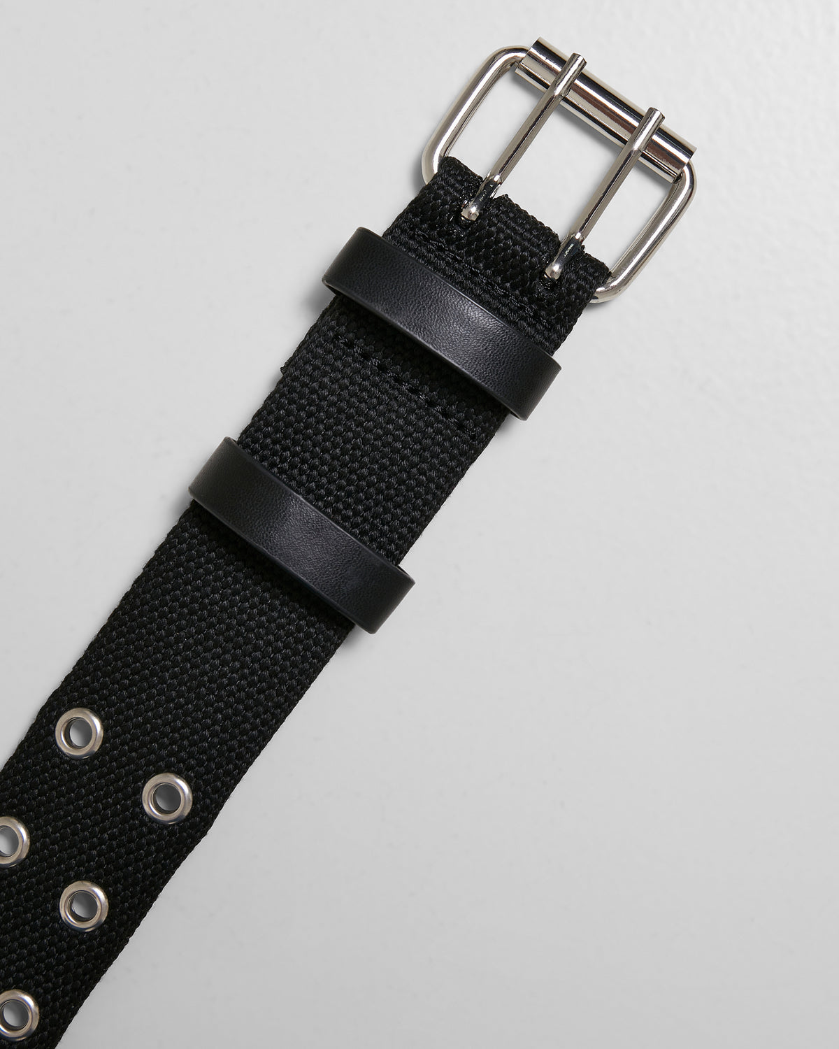 Urban Classics Polyester eyelet kangasvyö - Musta