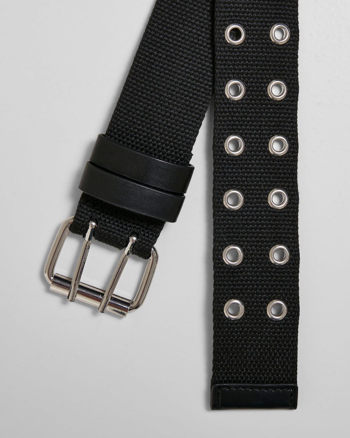 Urban Classics Polyester eyelet kangasvyö - Musta
