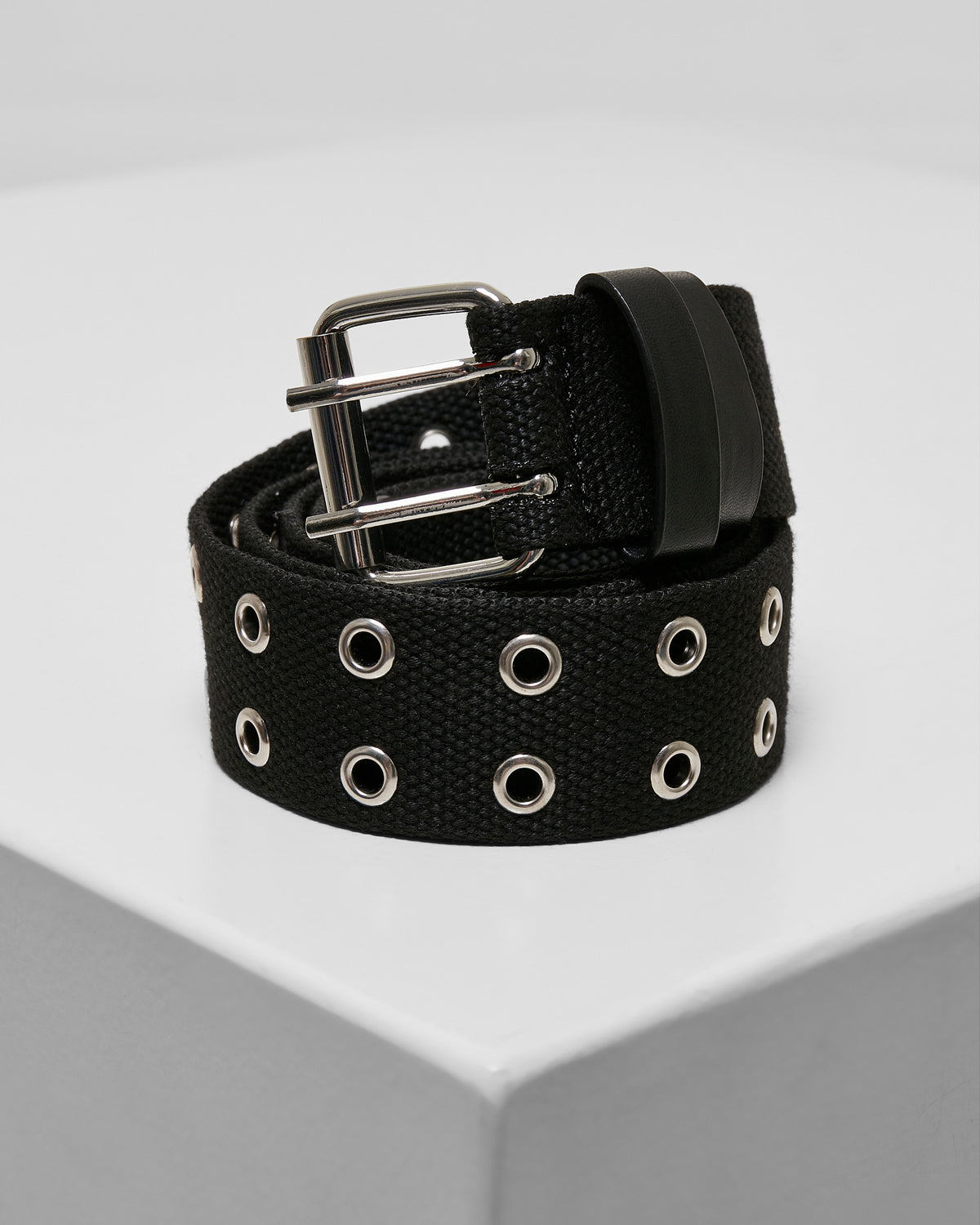 Urban Classics Polyester eyelet kangasvyö - Musta