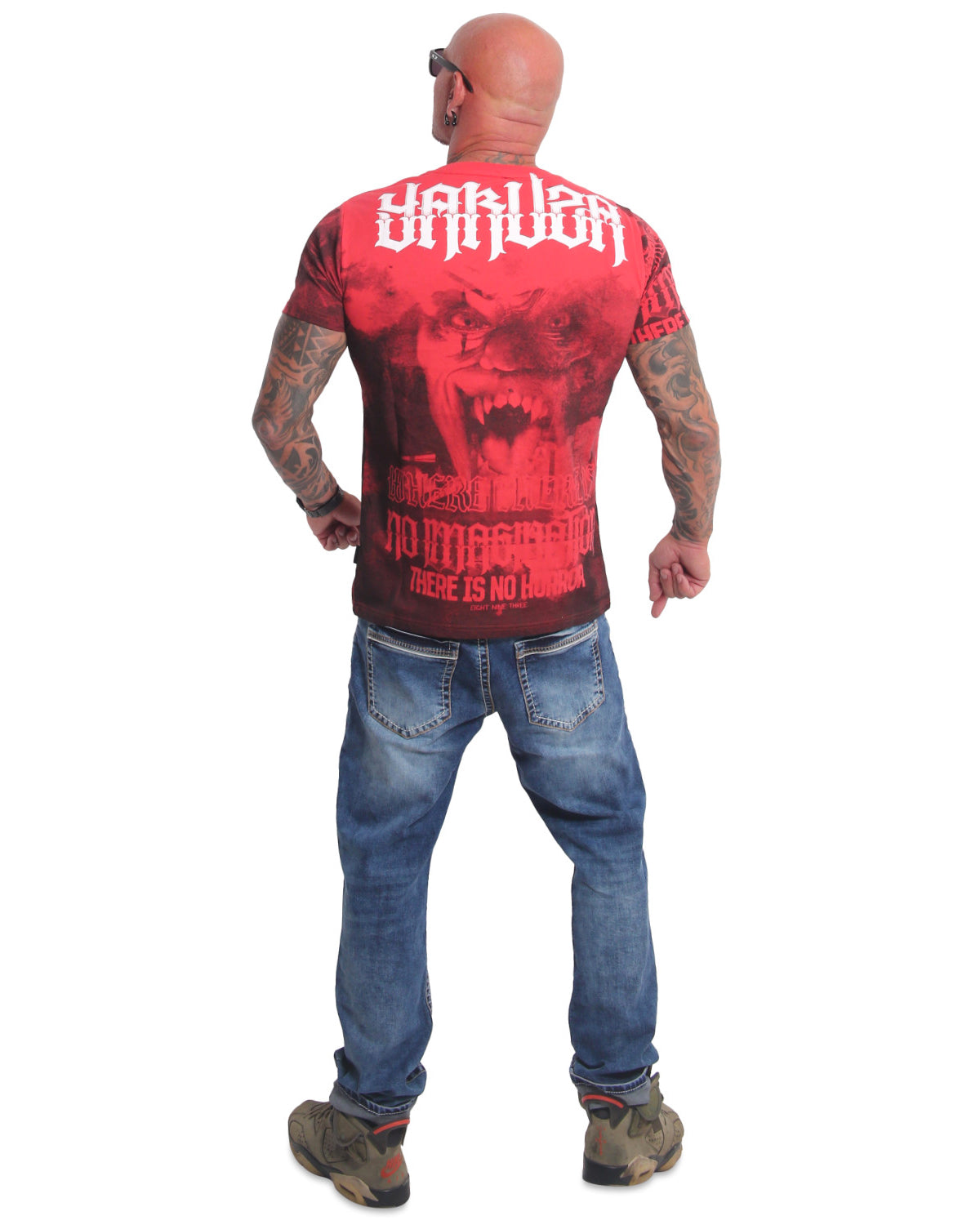 Yakuza Ink Horror t-paita - Punainen