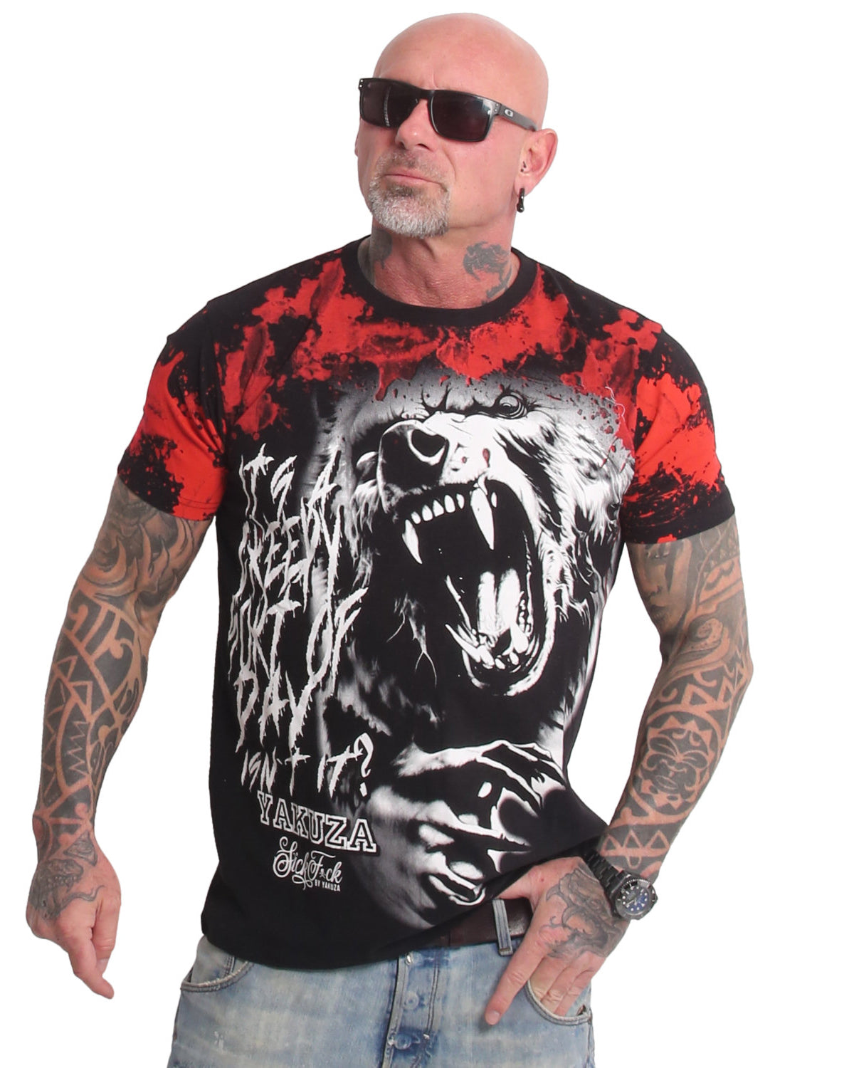 Yakuza Ink Creepy t-paita - Musta