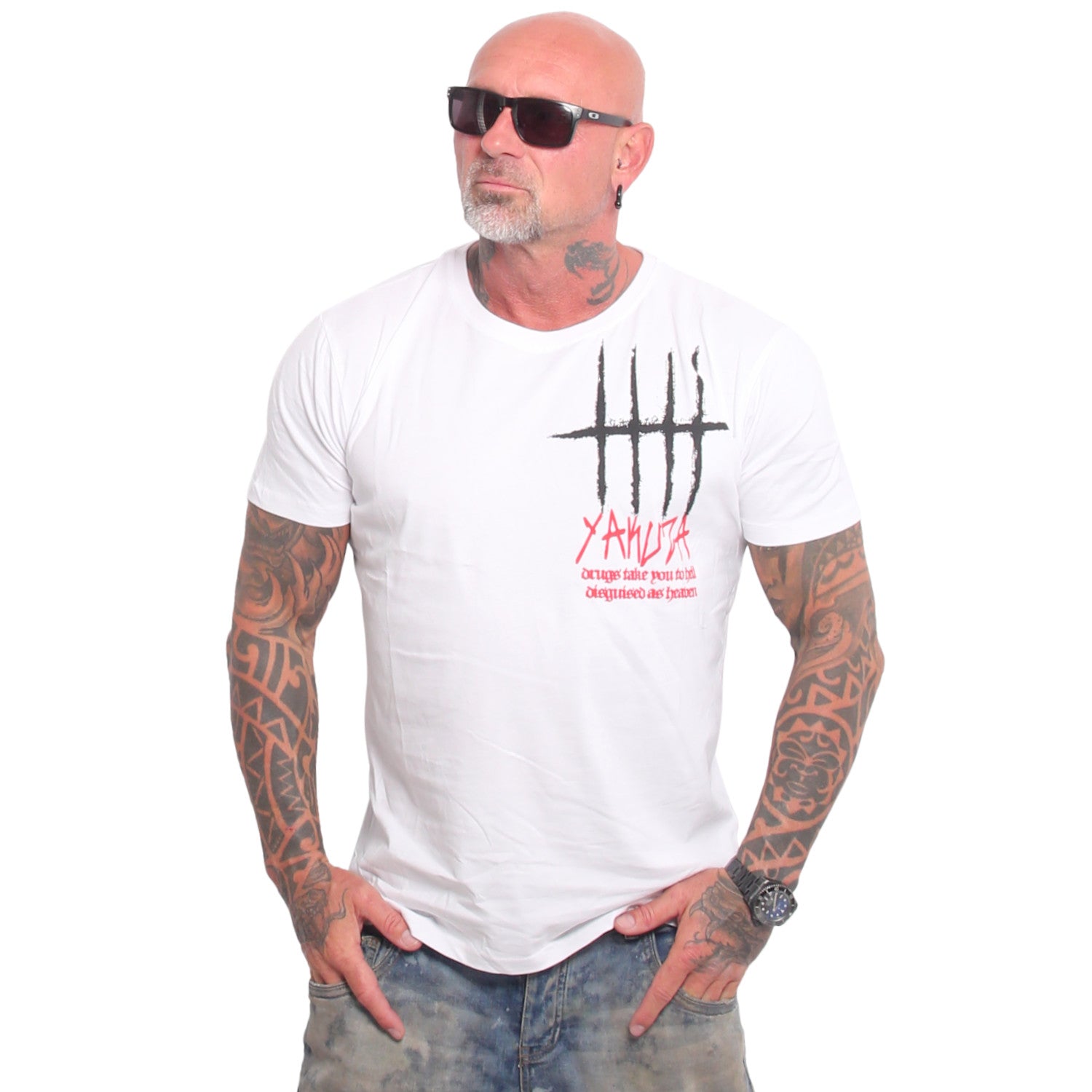 Yakuza Ink Disguised t-paita - Valkoinen