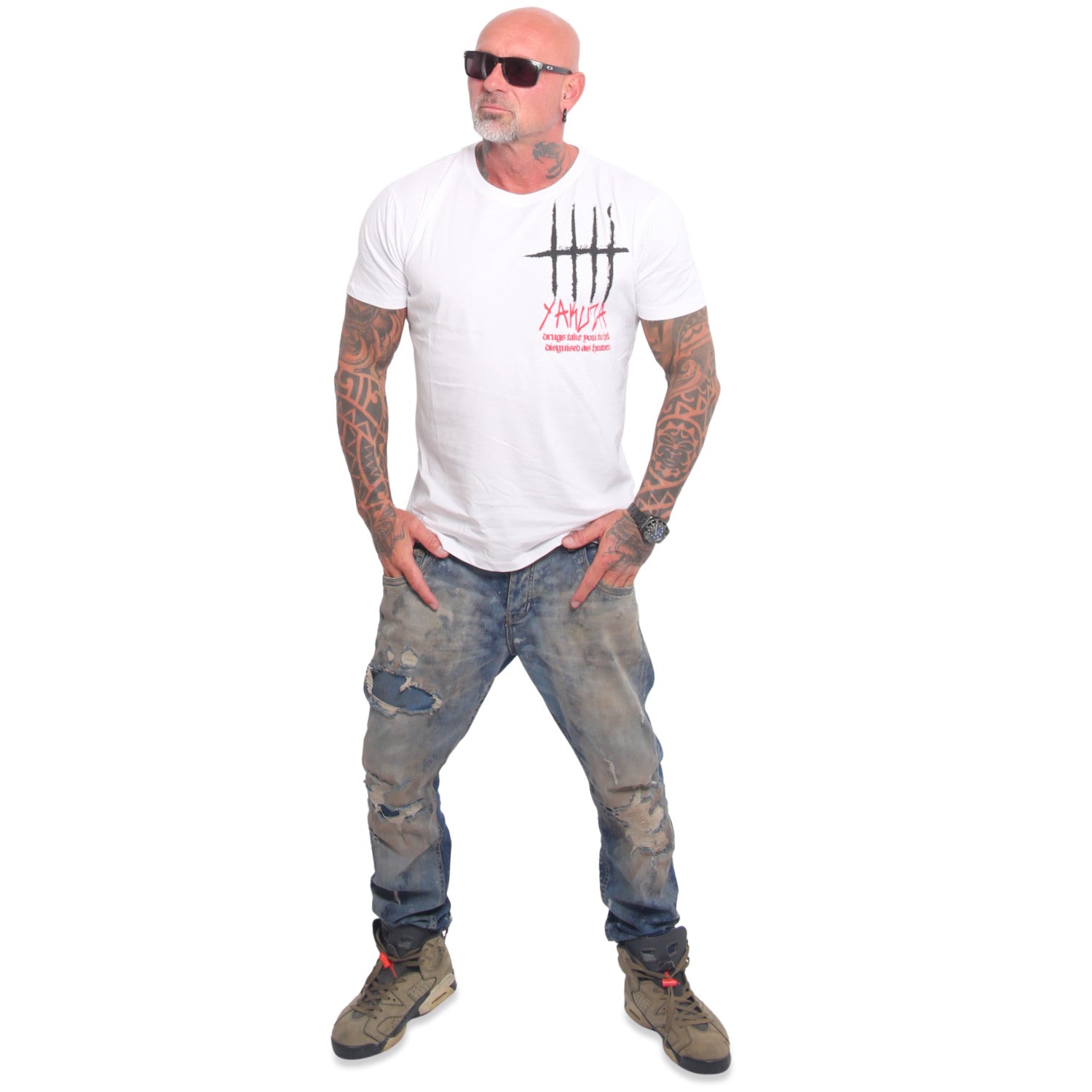 Yakuza Ink Disguised t-paita - Valkoinen