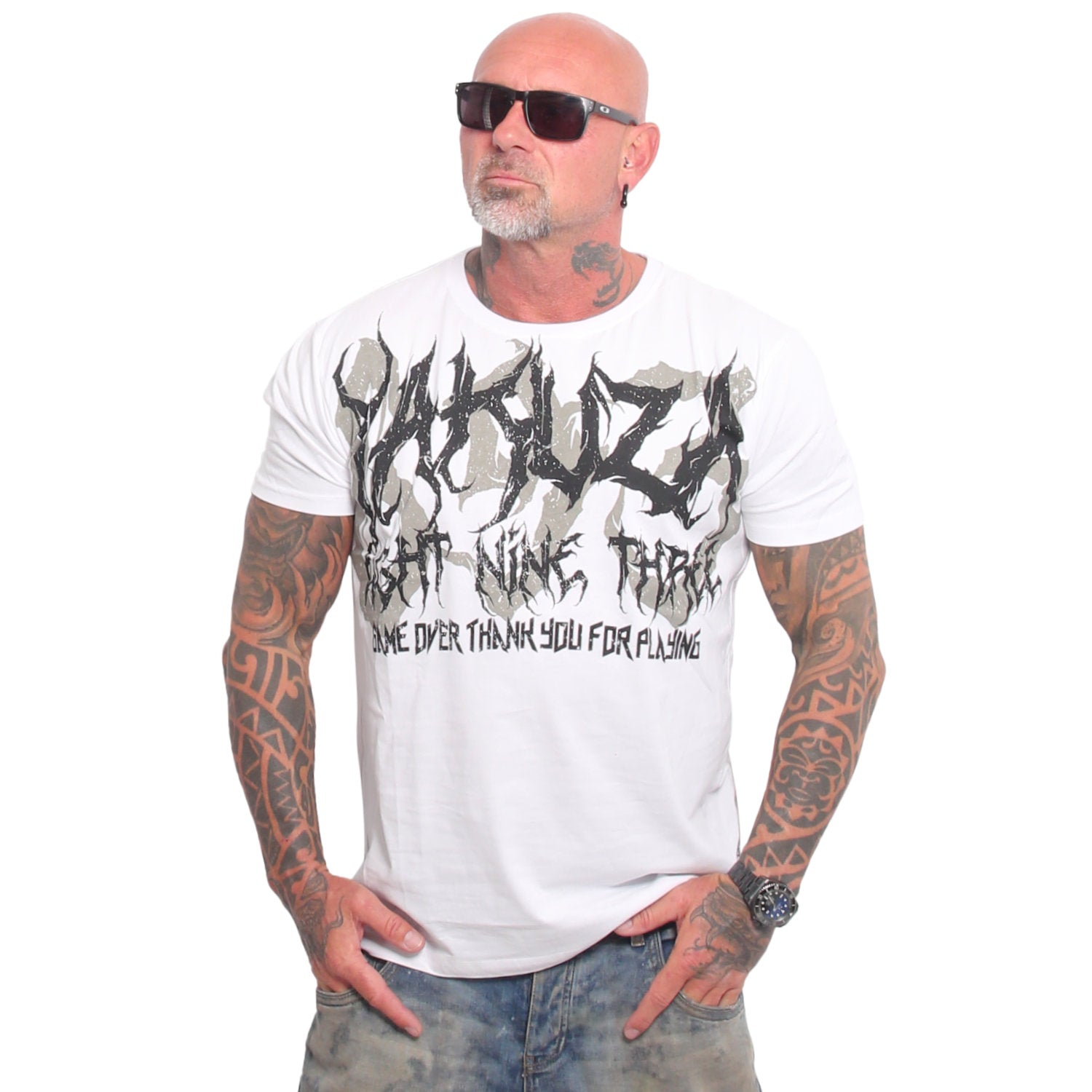 Yakuza Ink Pest t-paita - Valkoinen