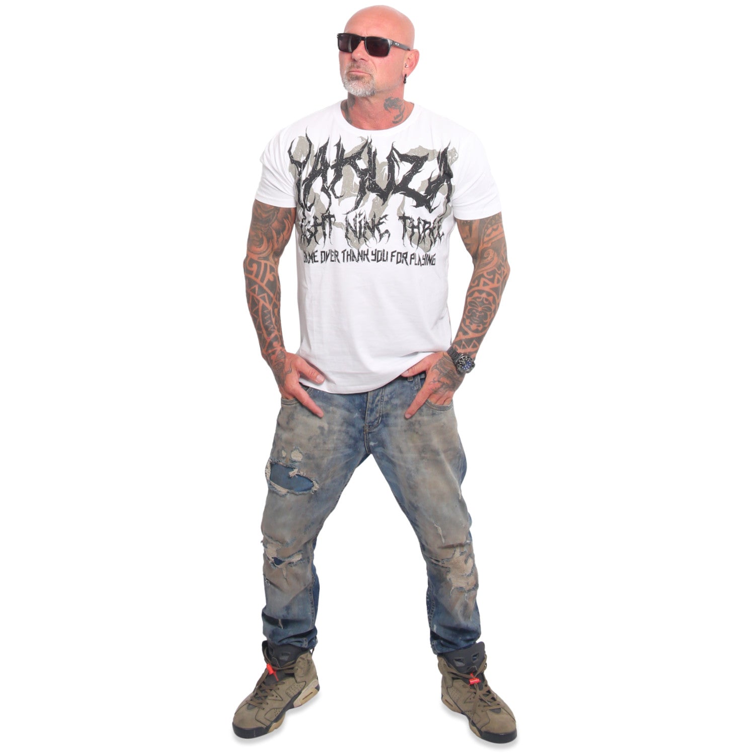 Yakuza Ink Pest t-paita - Valkoinen