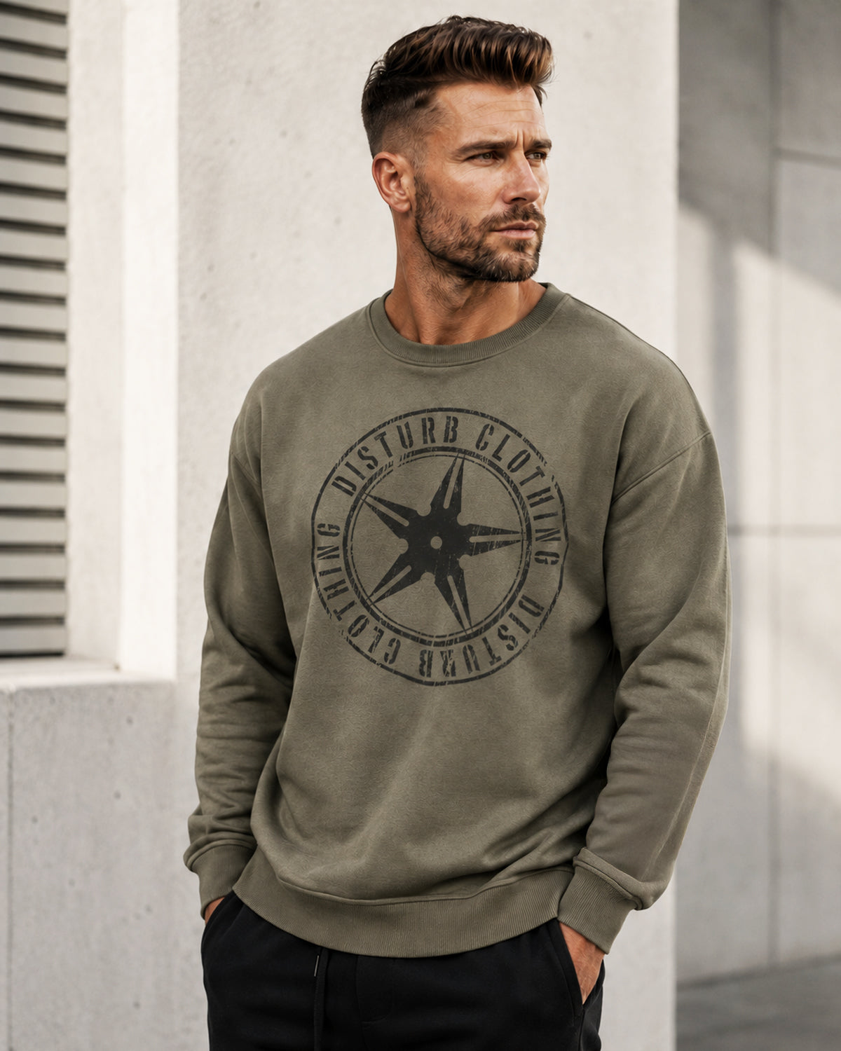 Throwing Star Sweatshirt – Green